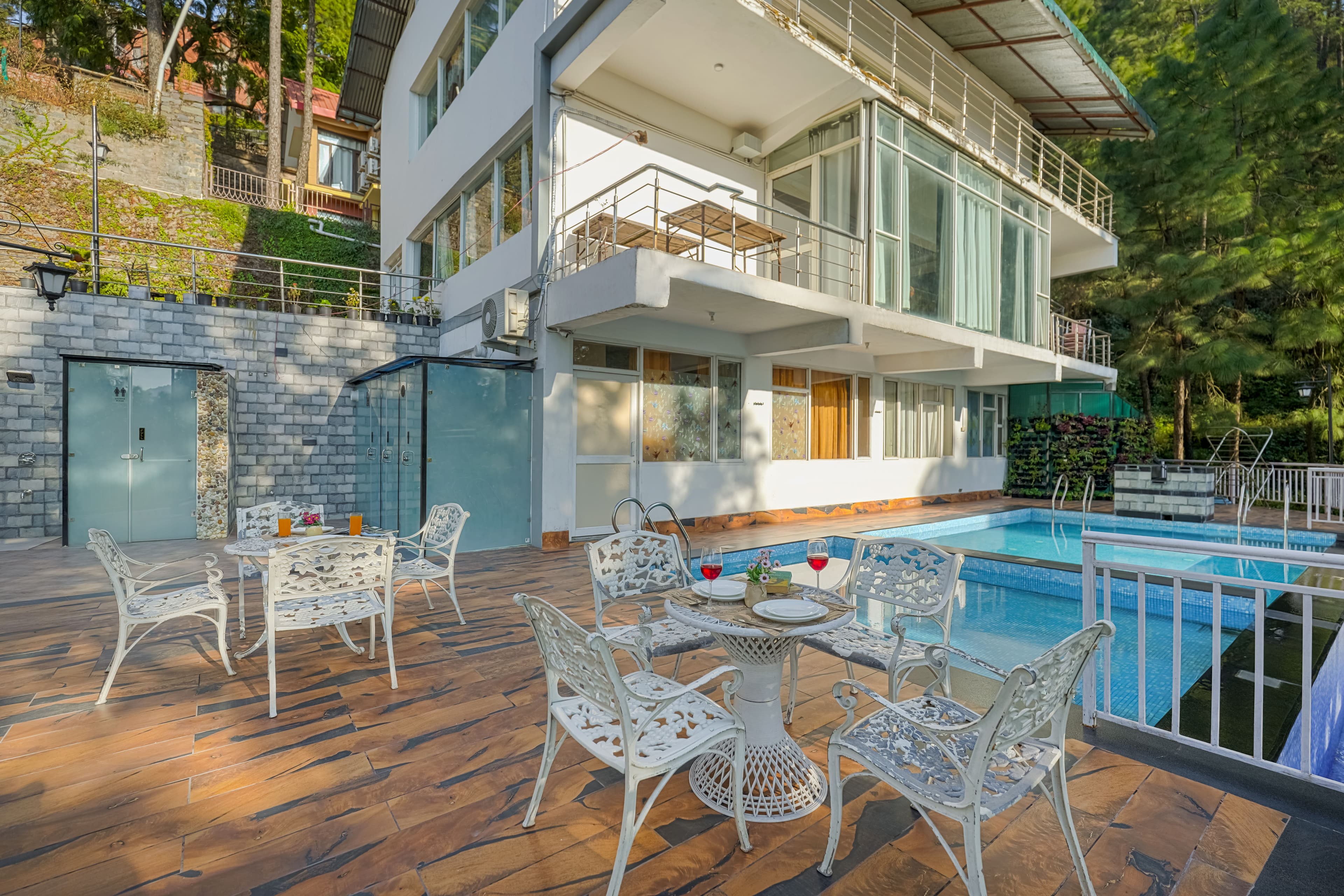 Alaya Stays Golden Meadow Villa | Pet-friendly Hillside 3-BHK Retreat With Outdoor Lounge, Balcony & Scenic Views With Shared Pool - Image 10