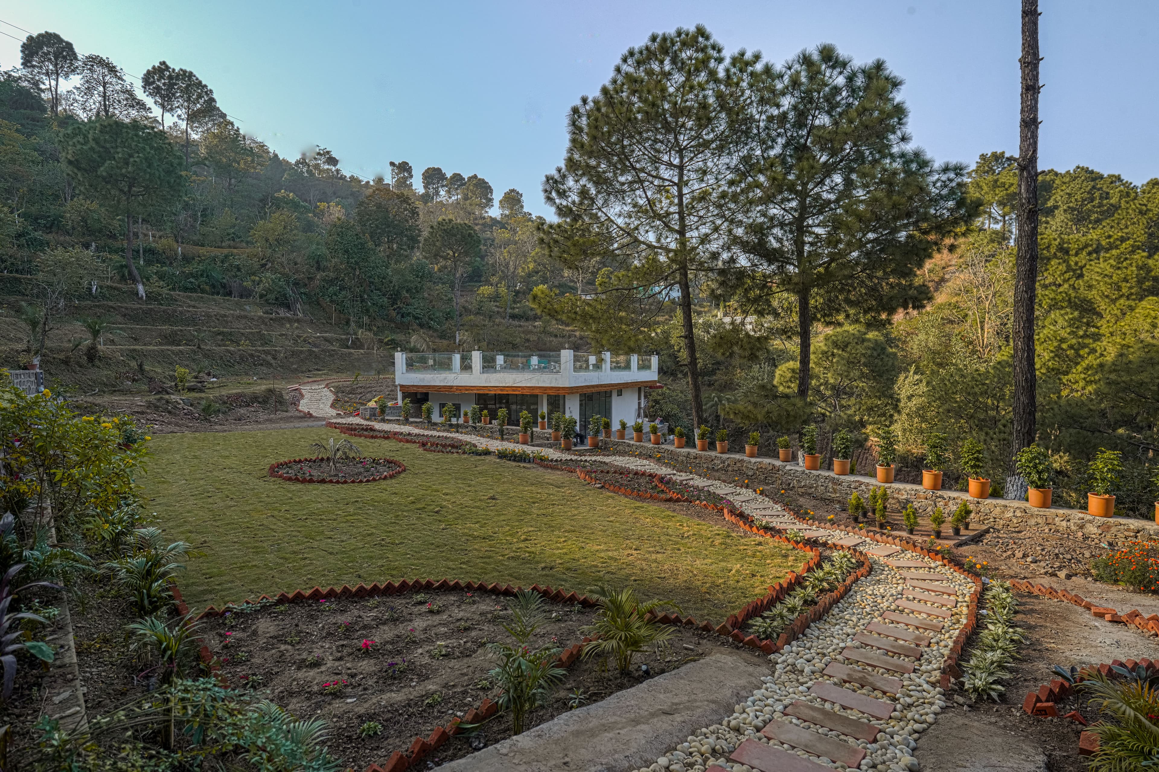 Pine View Resort | Pet-friendly Hilltop 1-Suite With Garden-Facing Balcony, Rooftop lounge, Restro & Game Zone - Image 23