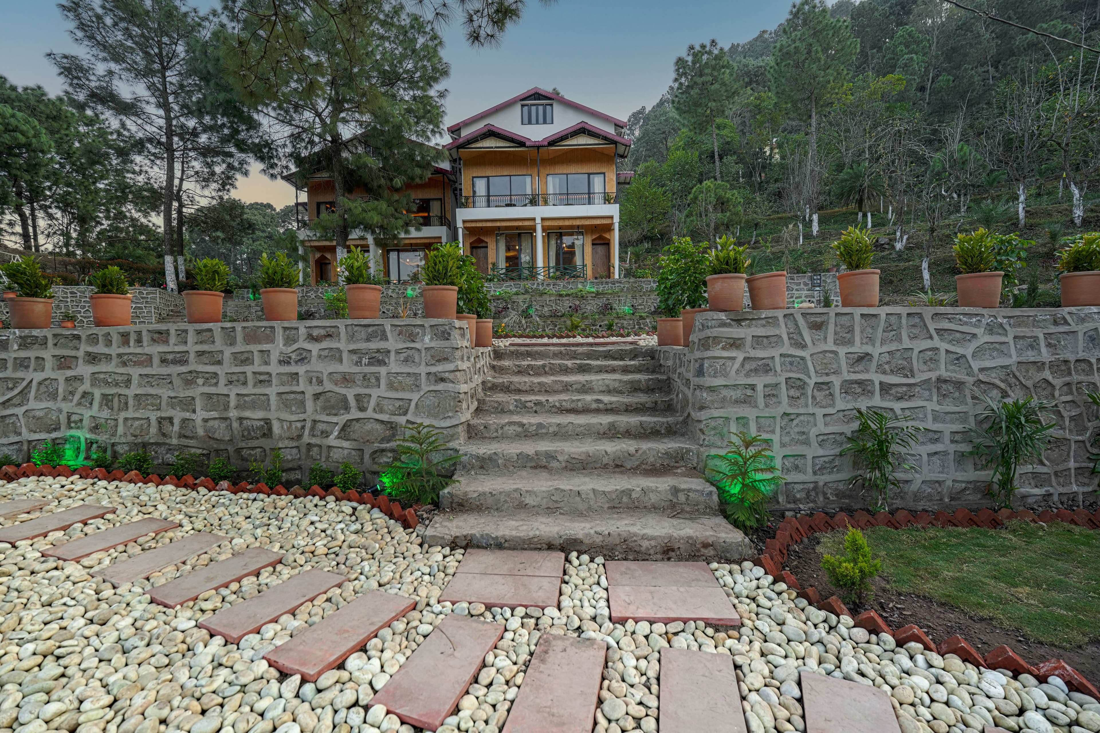 Pine View Resort | Pet-friendly Hilltop 1-Suite With Garden-Facing Balcony, Rooftop lounge, Restro & Game Zone - Image 44