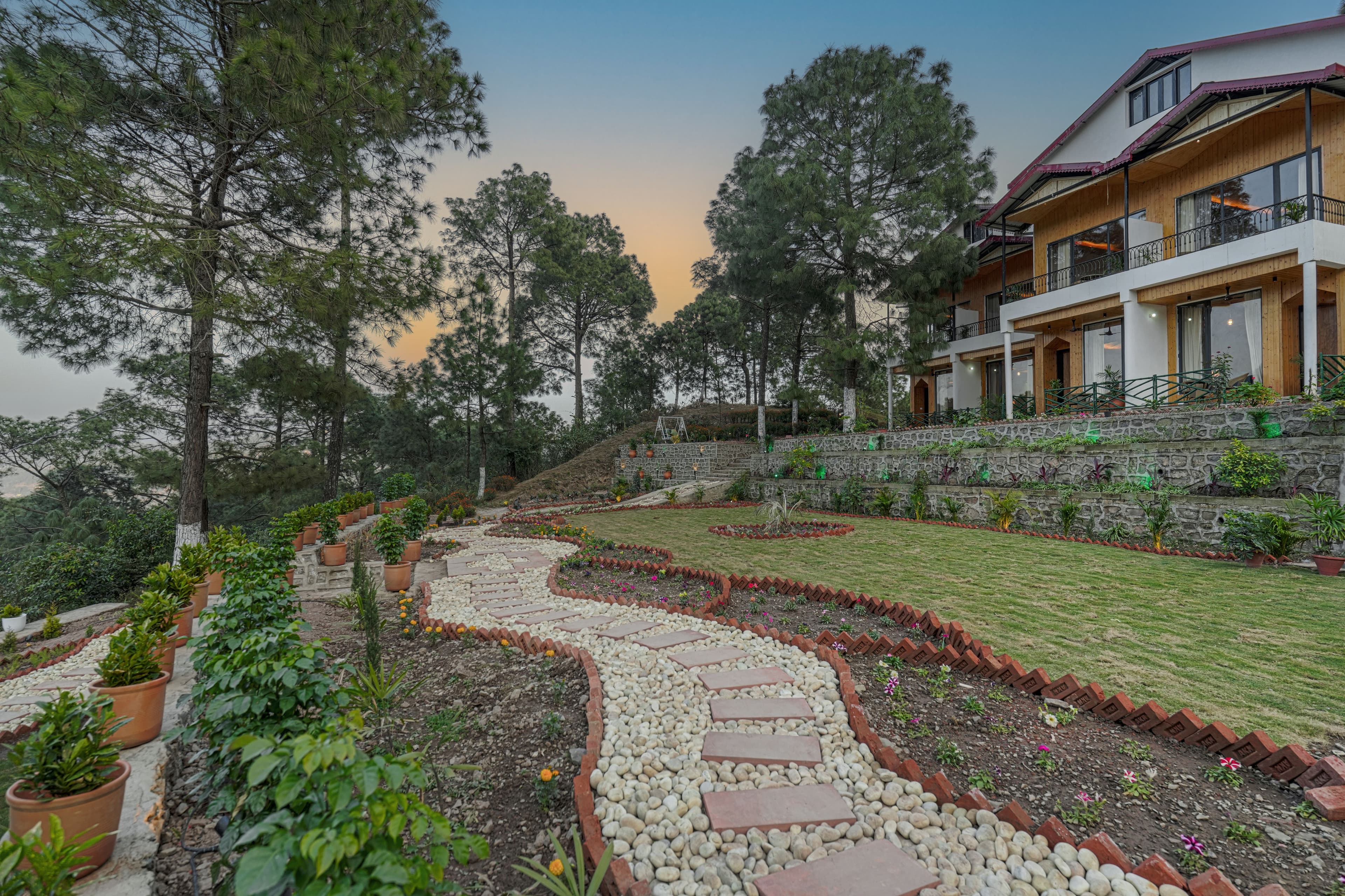 Pine View Resort | Pet-friendly Hilltop 1-Suite With Garden-Facing Balcony, Rooftop lounge, Restro & Game Zone - Image 3