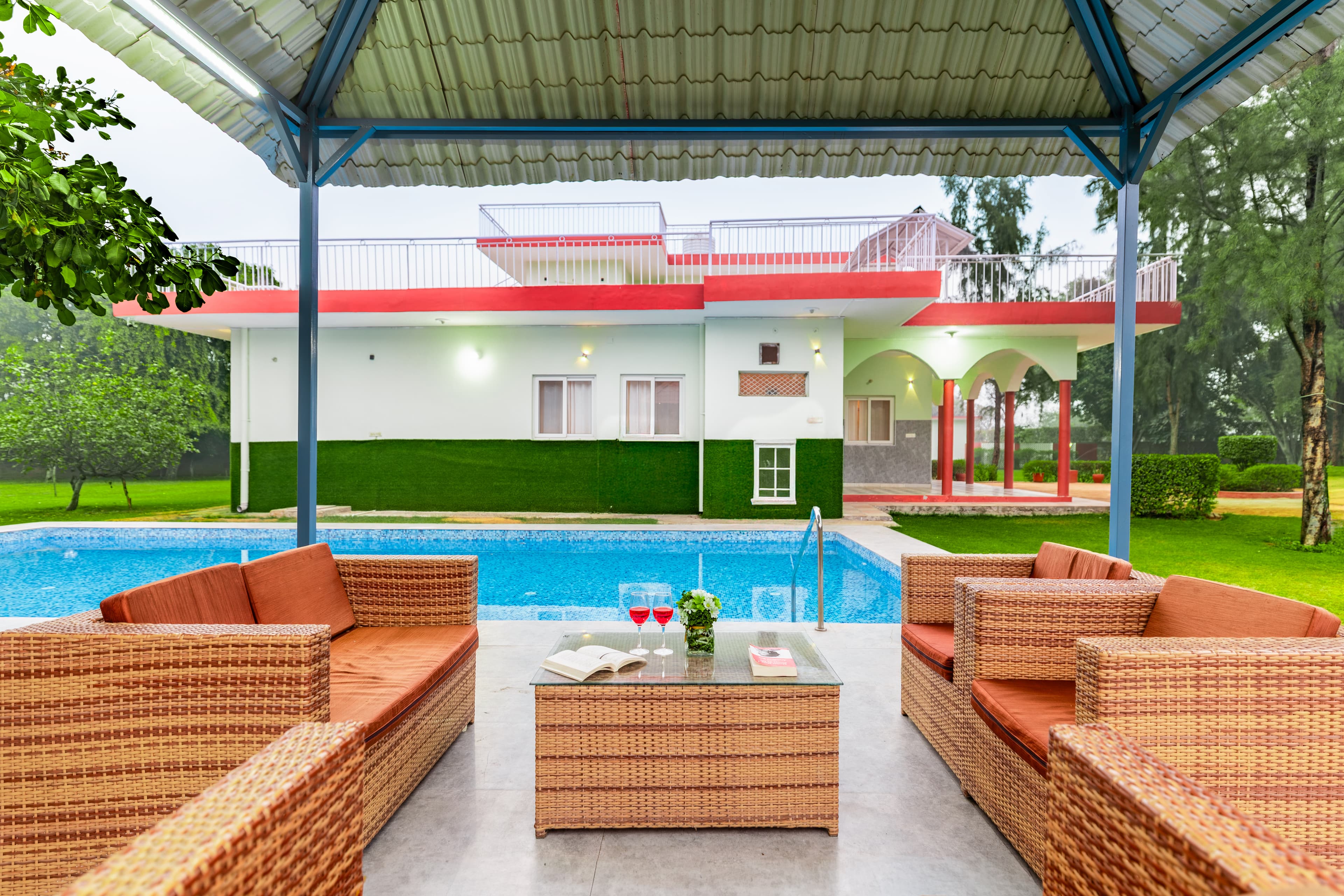 Luxe FarmAcre | Pet-friendly 4-BHK Villa With Private Pool, Garden & Terrace - Image 8