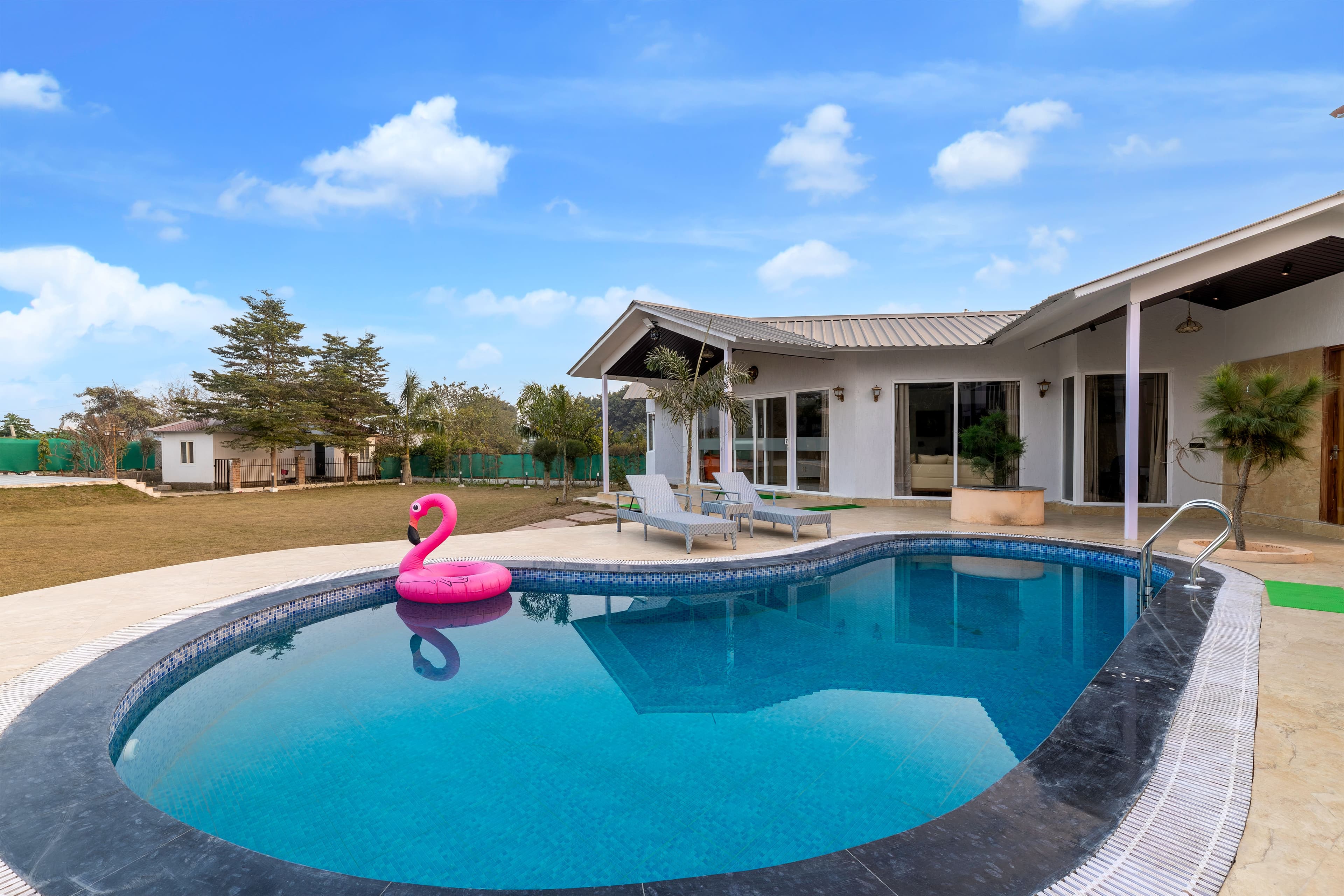 Vedaaz Farms | Pet-friendly 4-BHK Farmhouse With Private Outdoor Pool and Garden area - Image 24