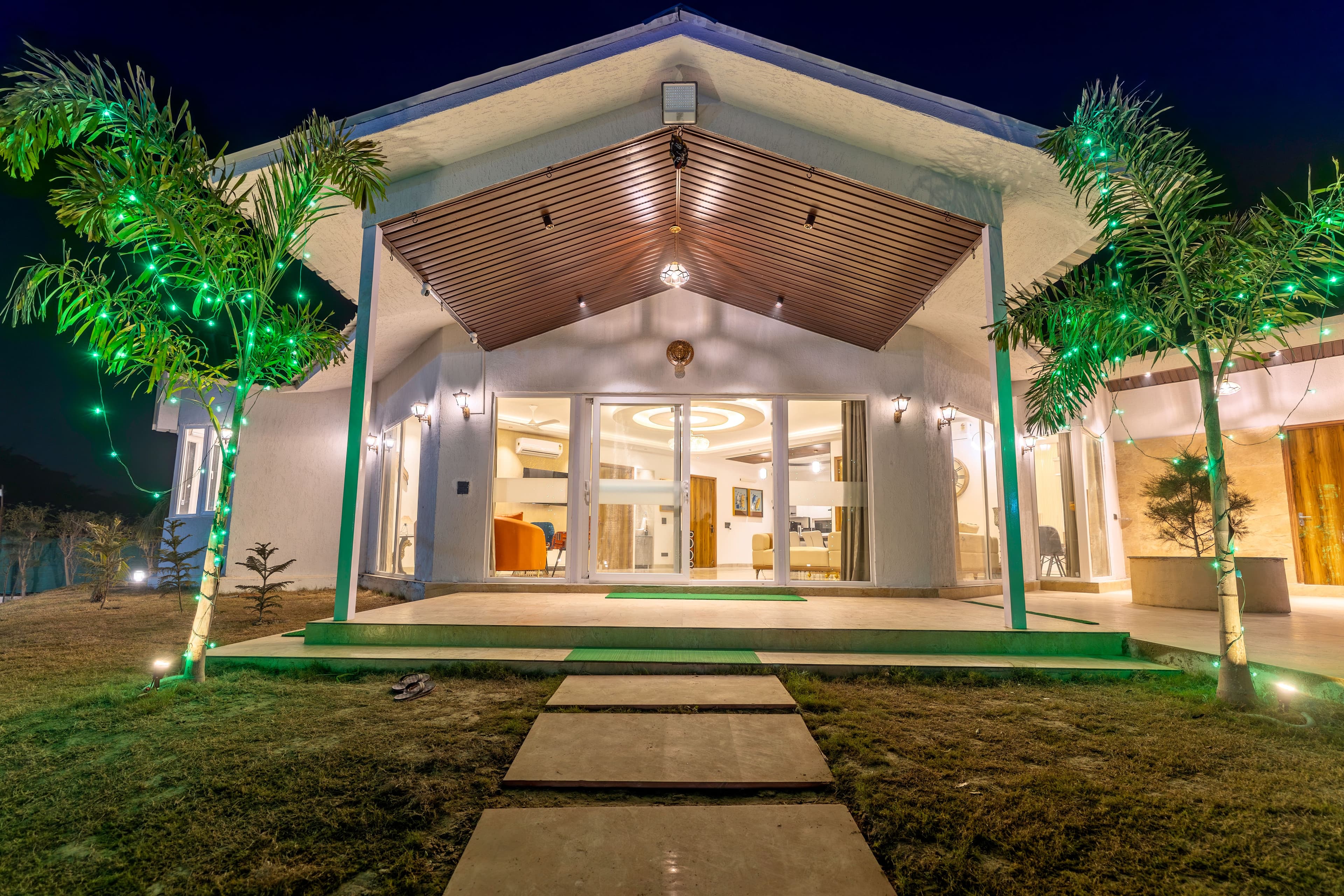 Vedaaz Farms | Pet-friendly 4-BHK Farmhouse With Private Outdoor Pool and Garden area - Image 12