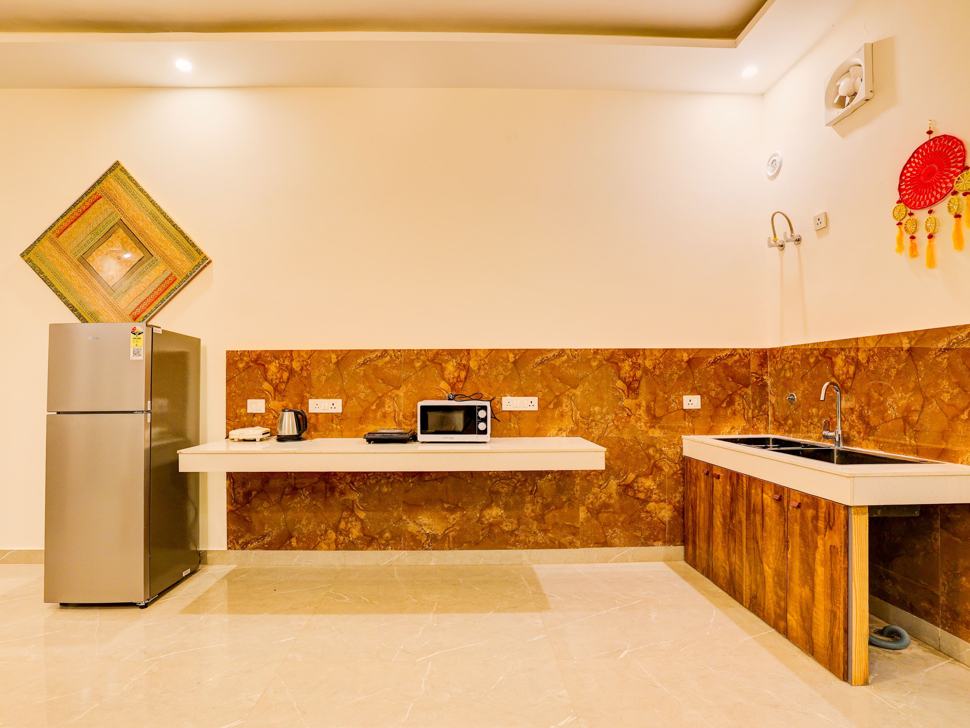 Lustra | 3-BHK Farmhouse With Private Pool, Lawn, Terrace & Bonfire | Near Mini Ladakh - Image 12