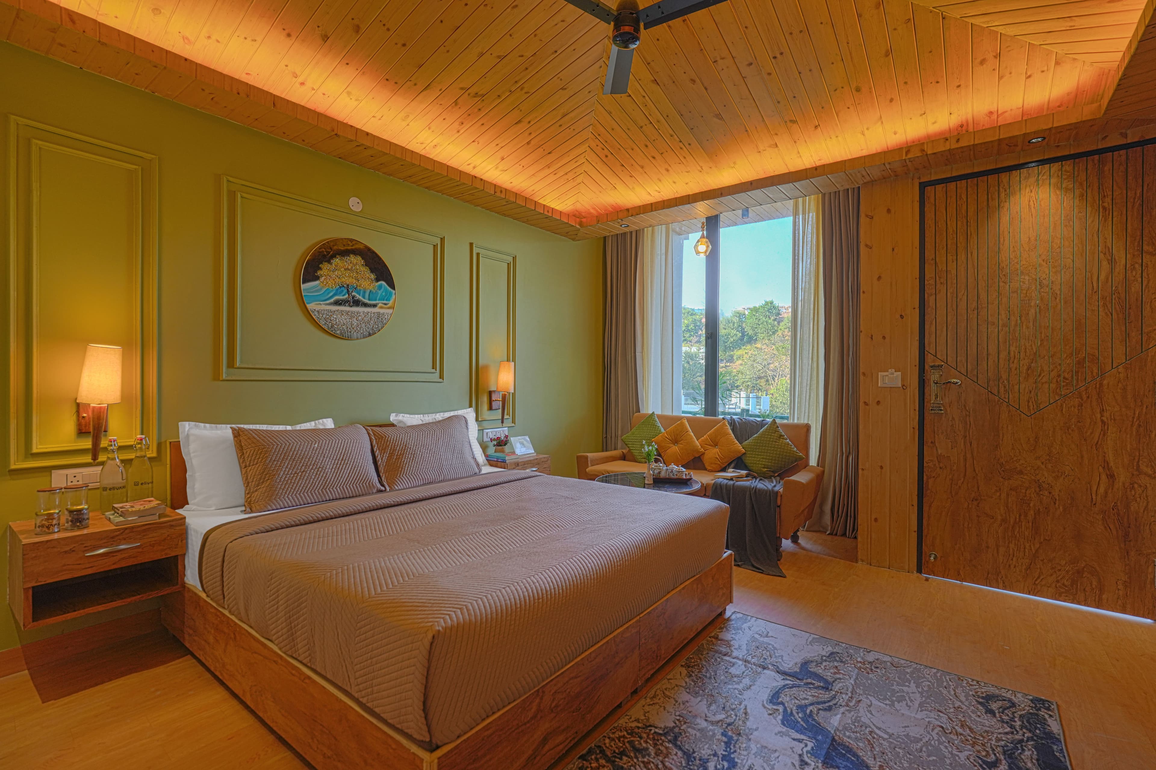 Pine View Resort | Pet-friendly Hilltop 1-Suite With Garden-Facing Balcony, Rooftop lounge, Restro & Game Zone - Image 15