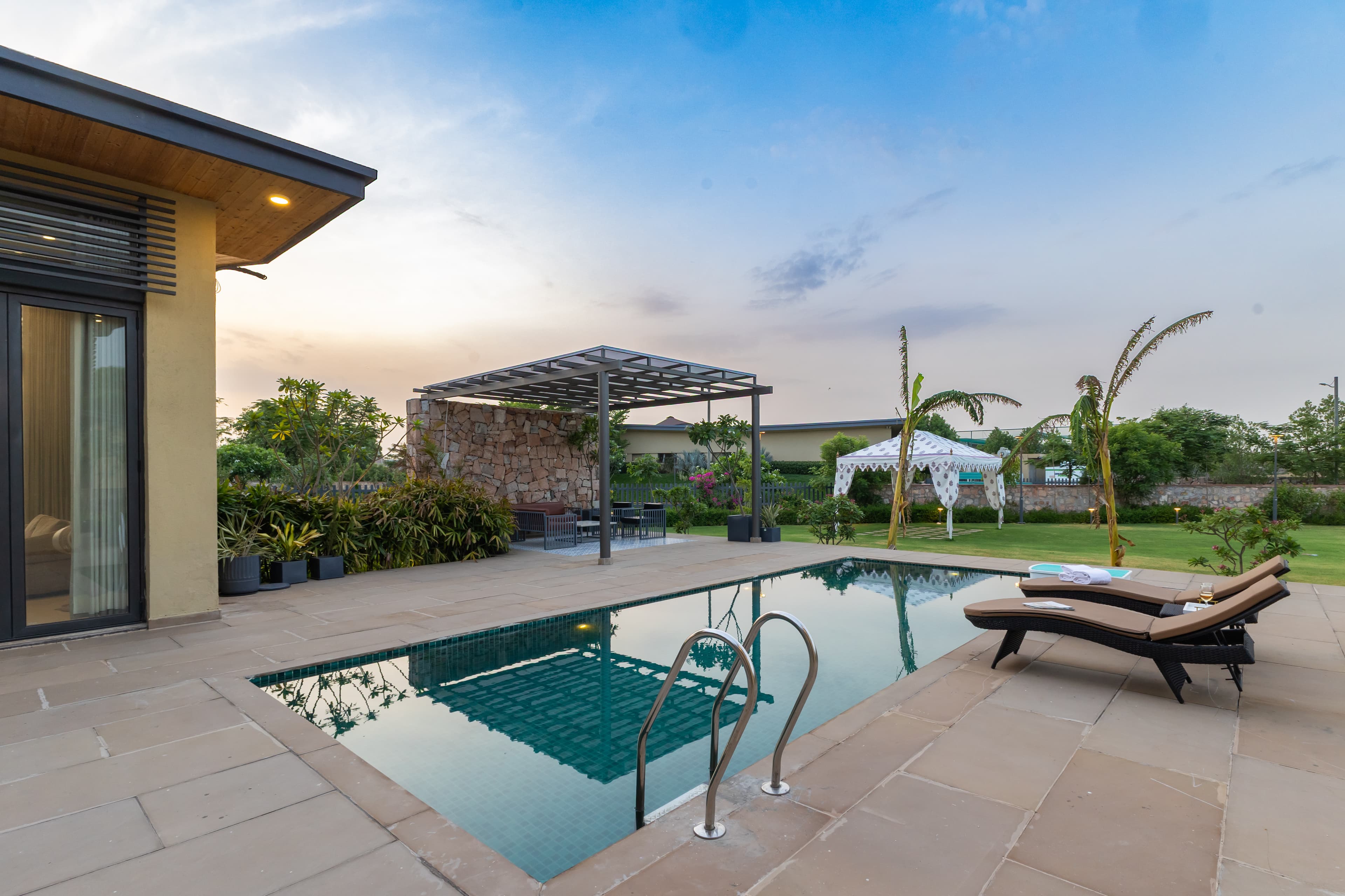 24 Carat | 4-BHK Villa with Private Pool, Cabana, Garden, Gazebo & Open-Air Dining - Image 32