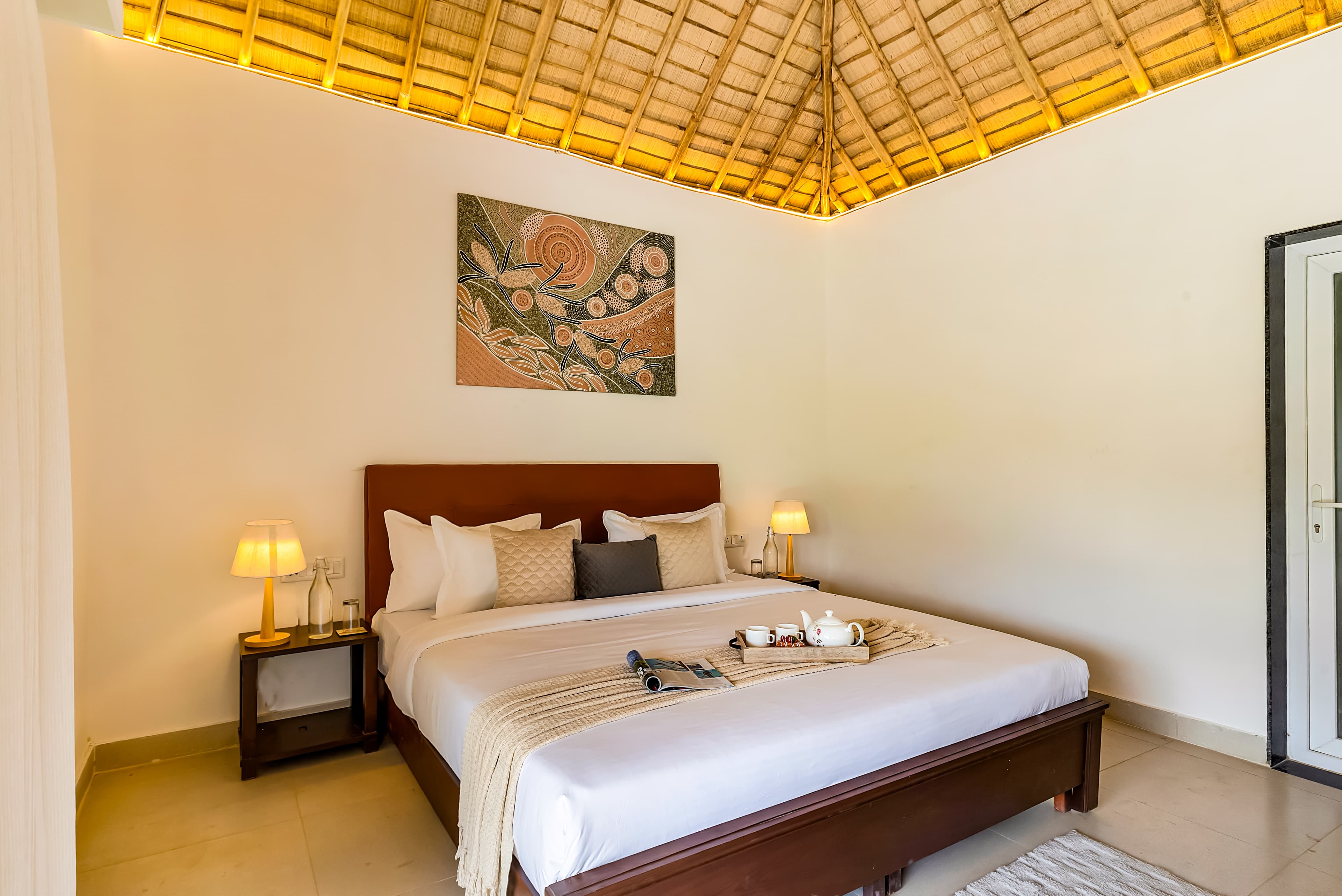 Kimaya Kove | Hut-Style Cottage with Open-Air Shower, Shared Pool, Restaurant, and Garden in Boutique Resort - Image 10