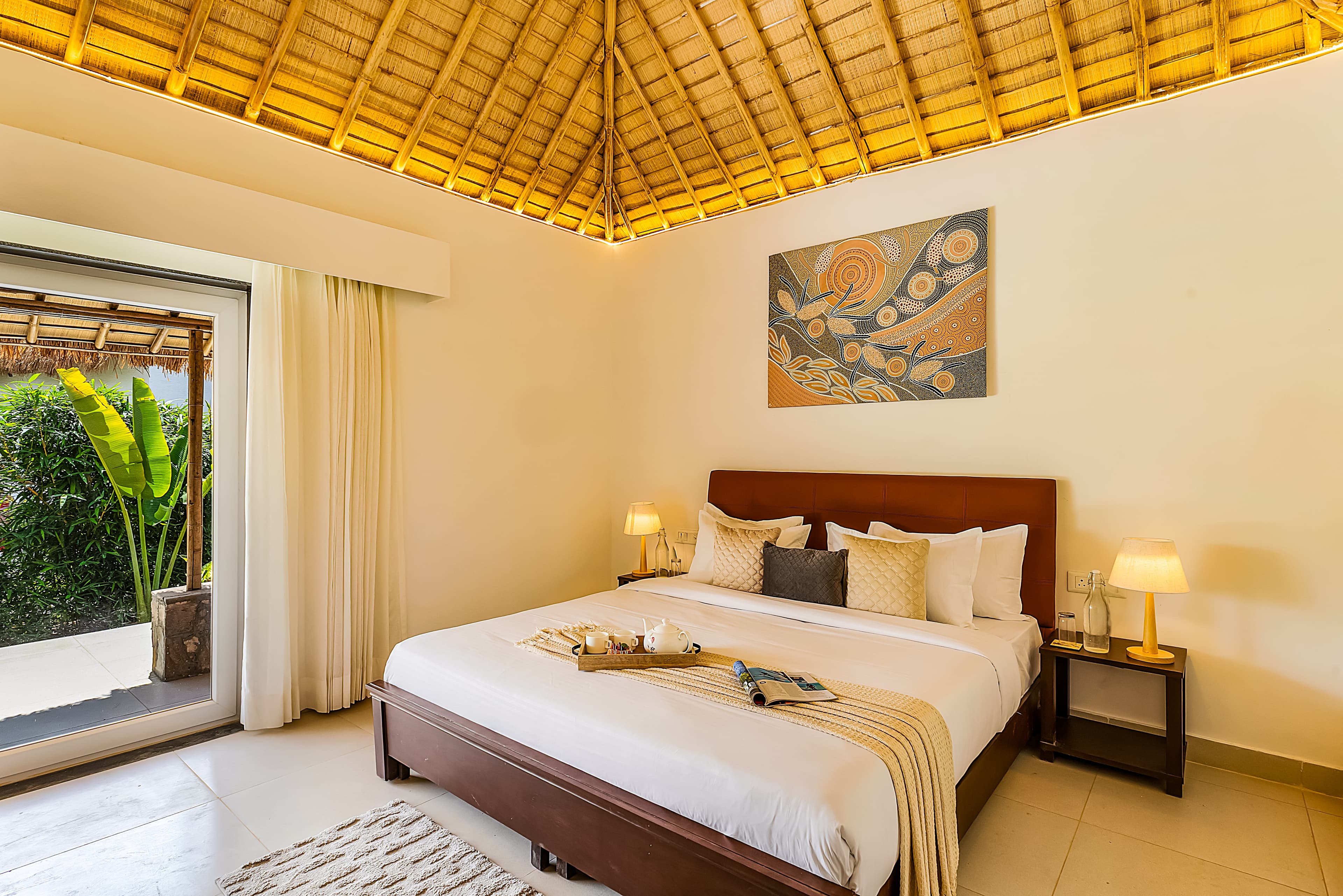 Kimaya Kove | Hut-Style Cottage with Open-Air Shower, Shared Pool, Restaurant, and Garden in Boutique Resort - Image 3