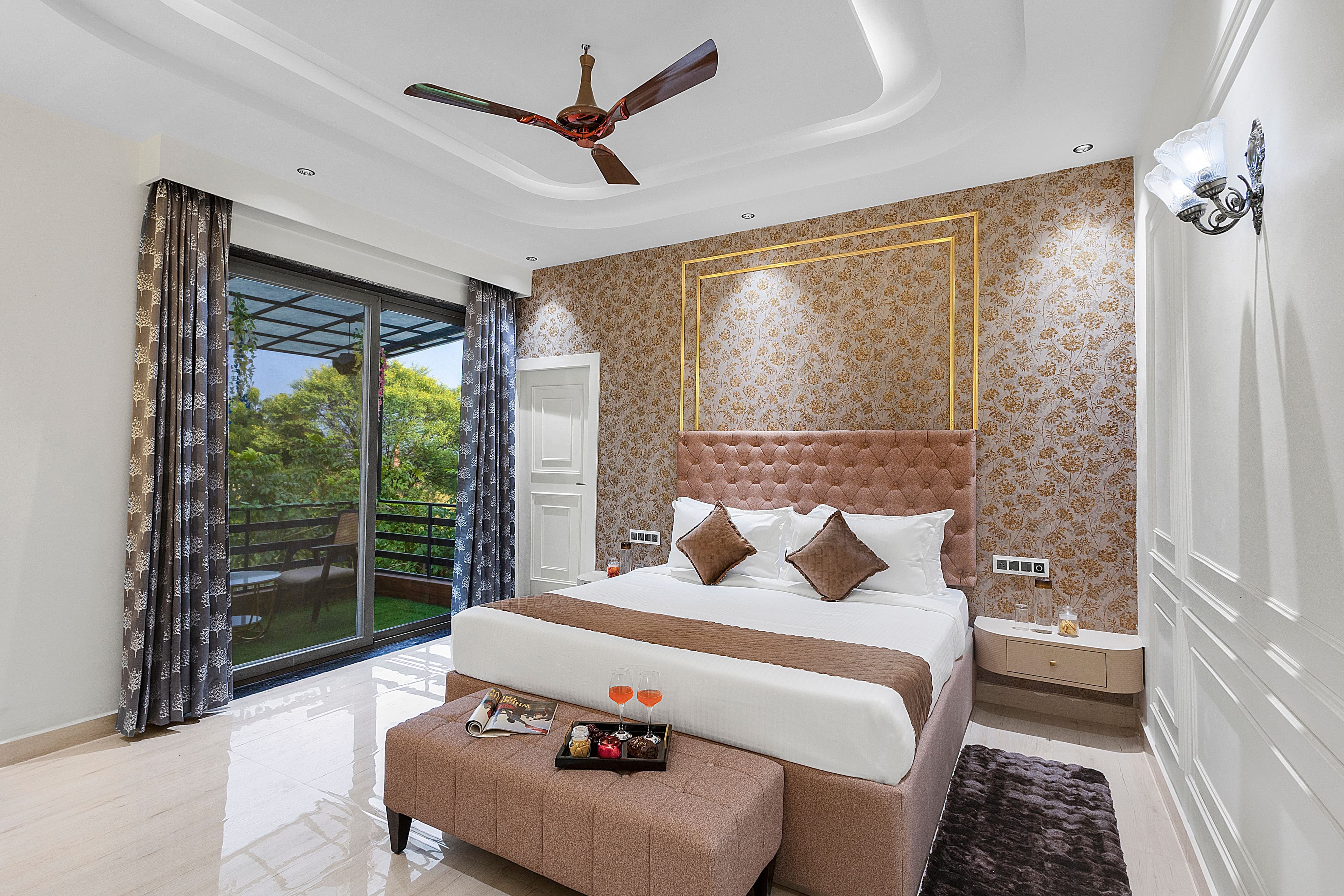 Shreya Blossom Retreat | 8-BHK Retreat With Private Pool, Gazebo, Garden, Bar & Scenic Aravali Views - Image 29