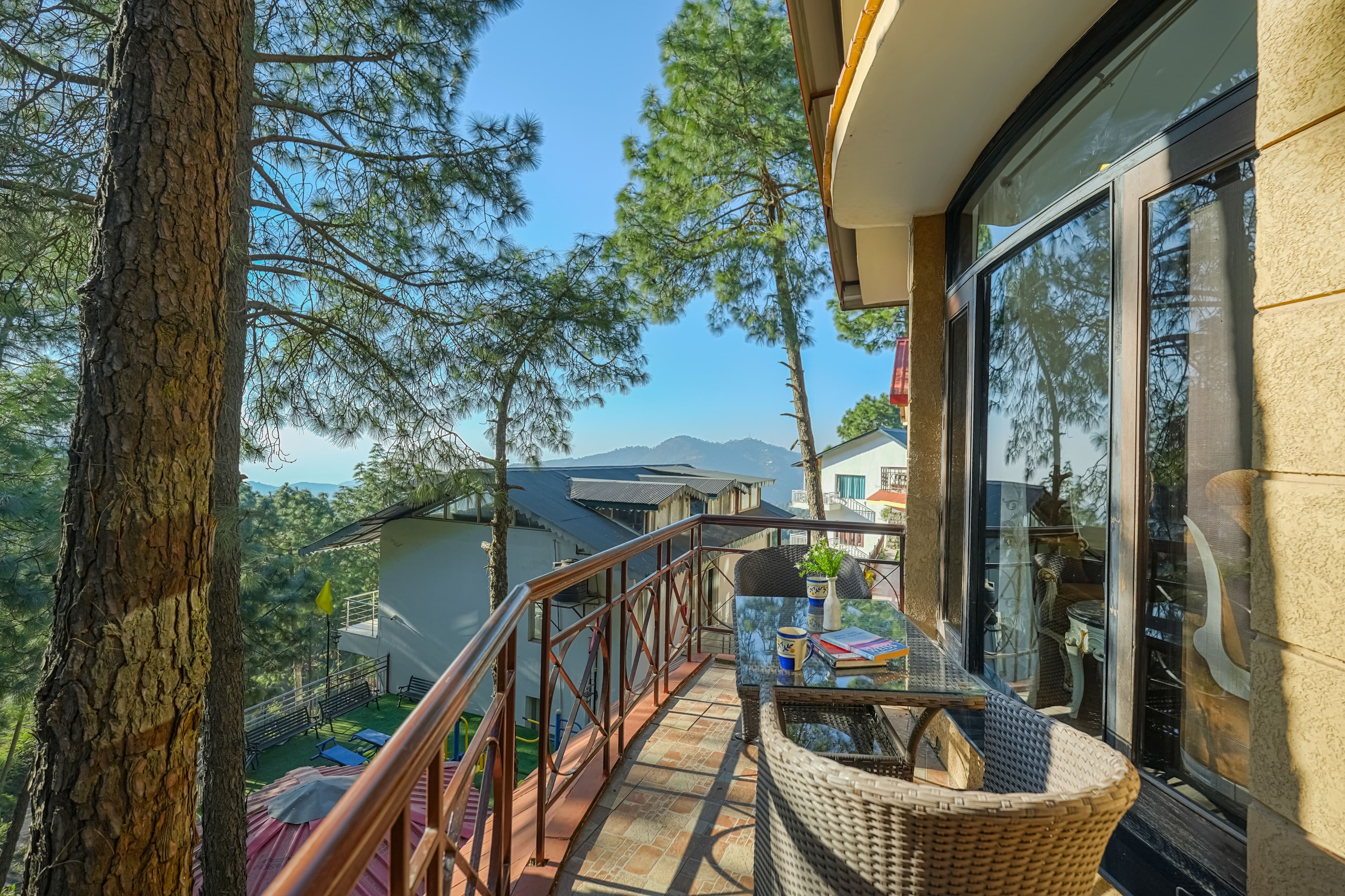 Alaya Stays Golden Meadow Villa | Pet-friendly Hillside 3-BHK Retreat With Outdoor Lounge, Balcony & Scenic Views With Shared Pool - Image 14
