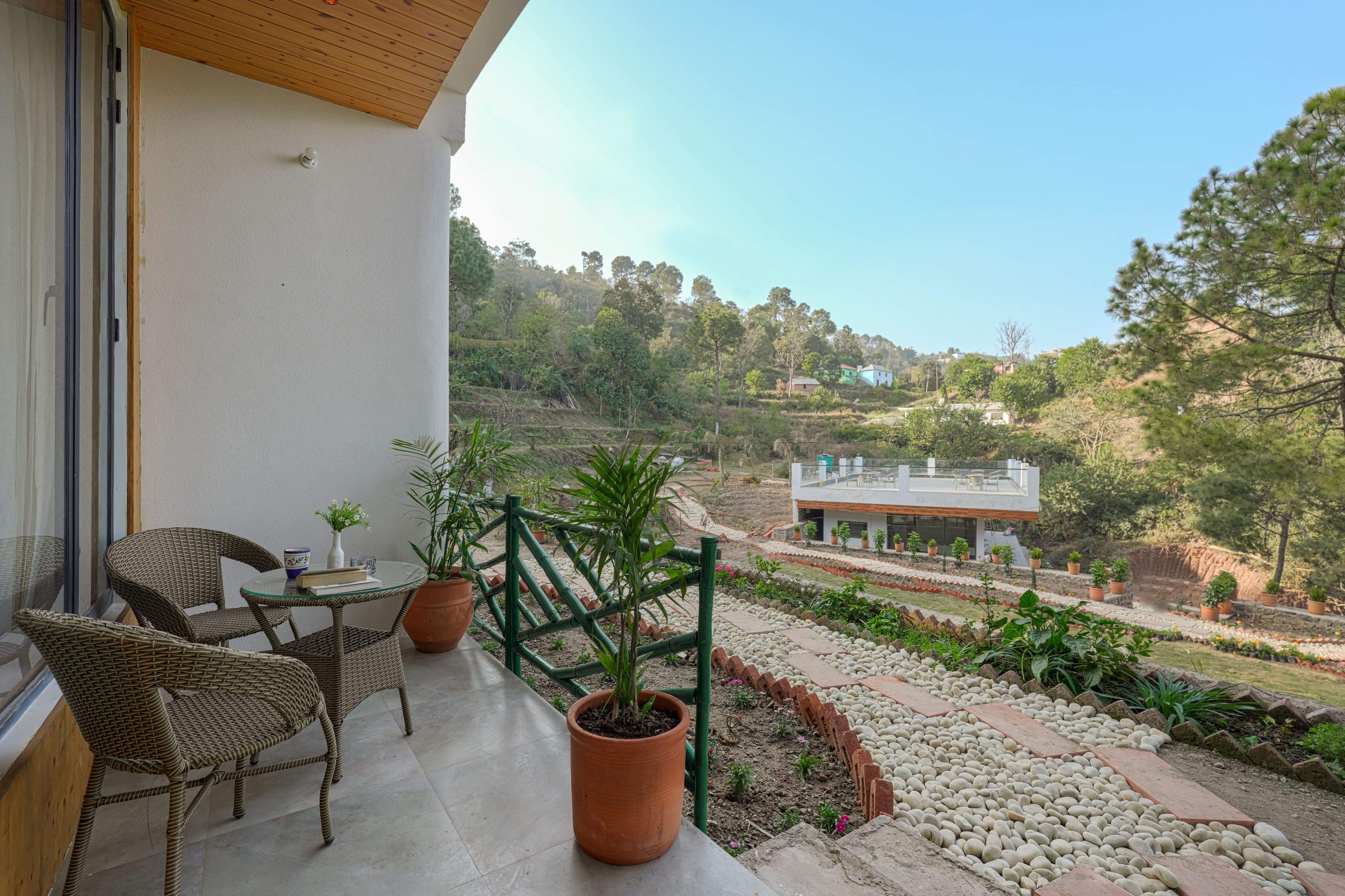 Pine View Resort | Pet-friendly Hilltop 1-Suite With Garden-Facing Balcony, Rooftop lounge, Restro & Game Zone - Image 36