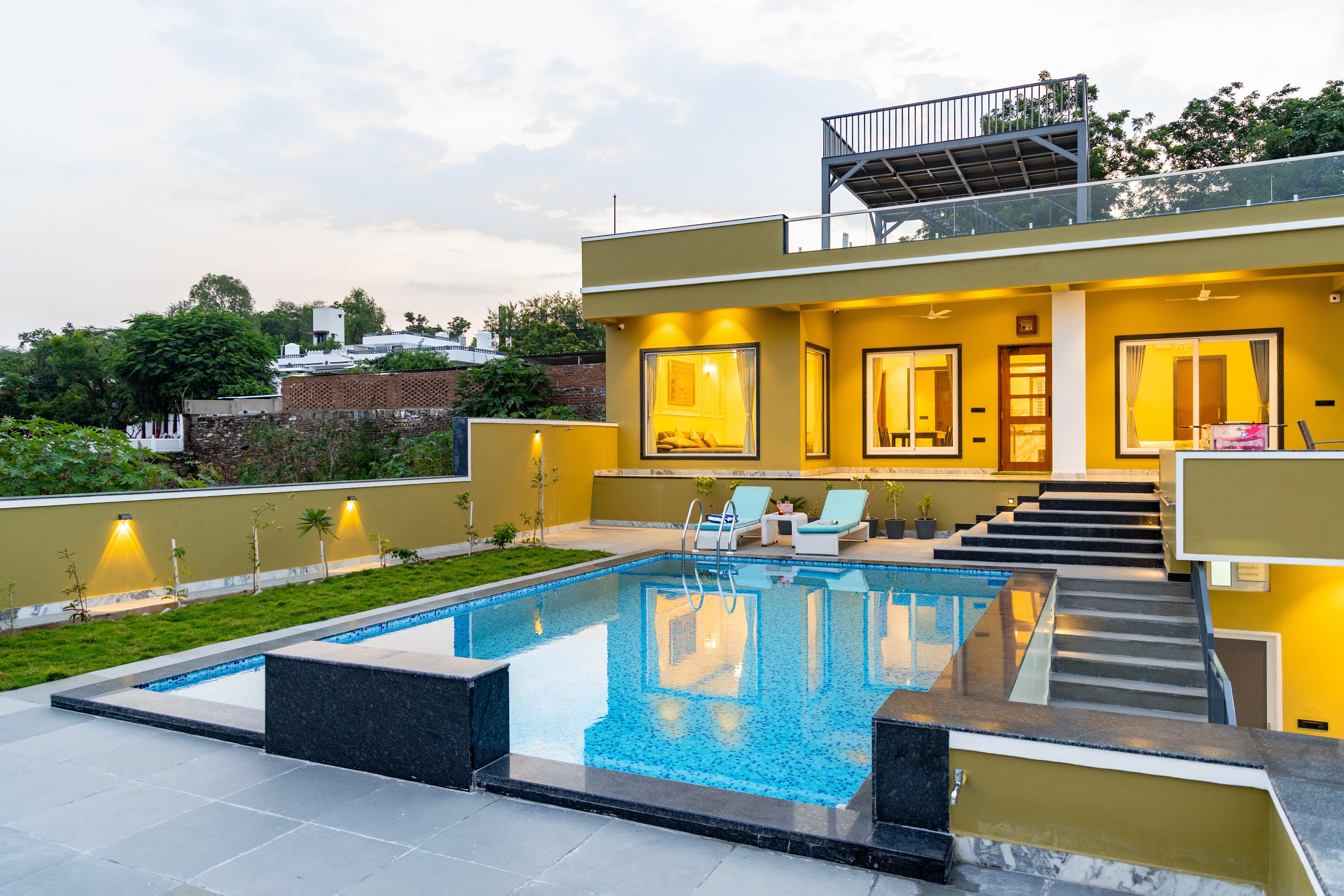 Lakemount | 2-BHK Getaway with Private Pool, Open-Air Gazebo & Terrace At Fatehsagar Lake - Image 14