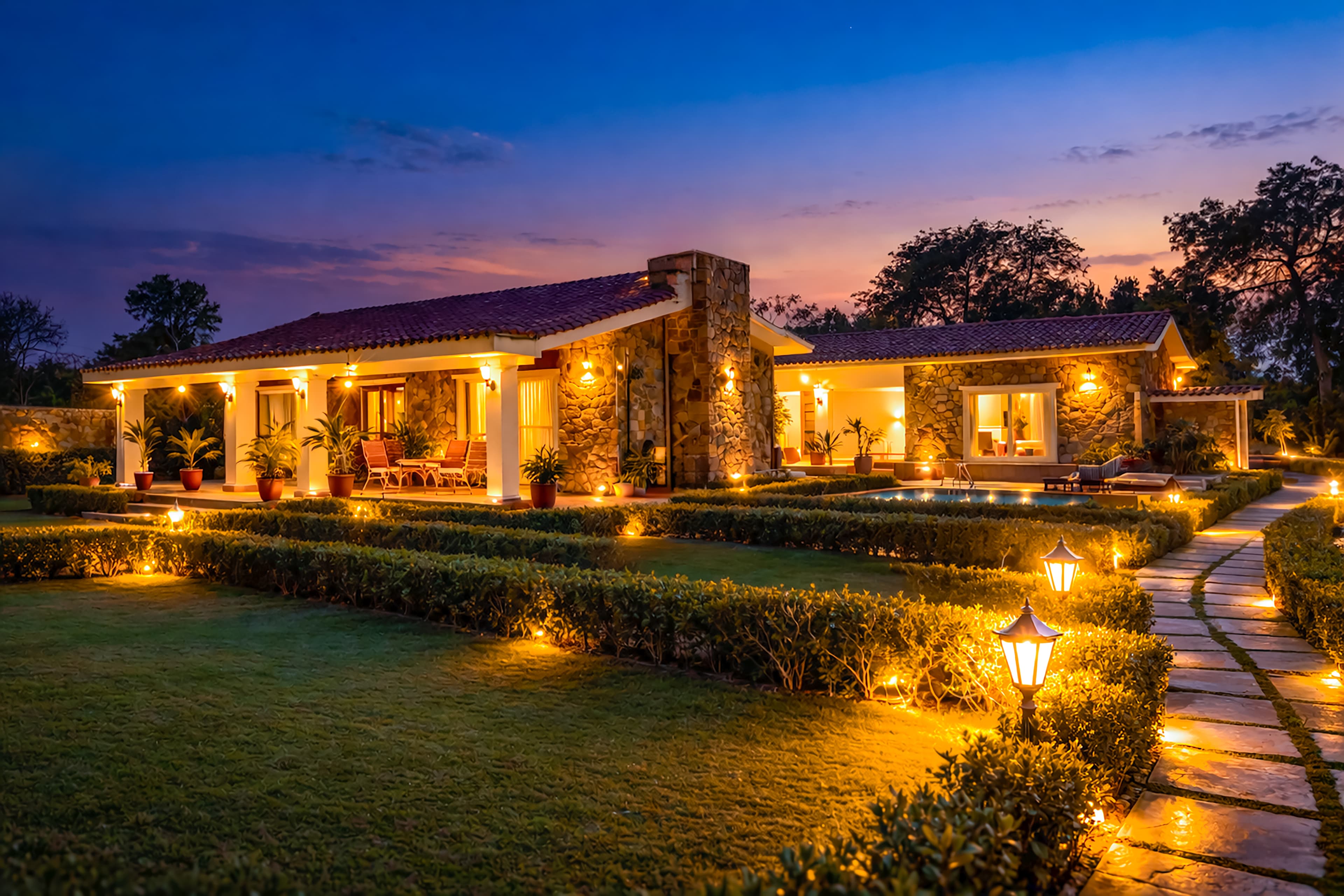 Aravalli Reserve The Isley | Pet-friendly 3-BHK Villa with Private Pool, Patio and Gazebo - Image 1