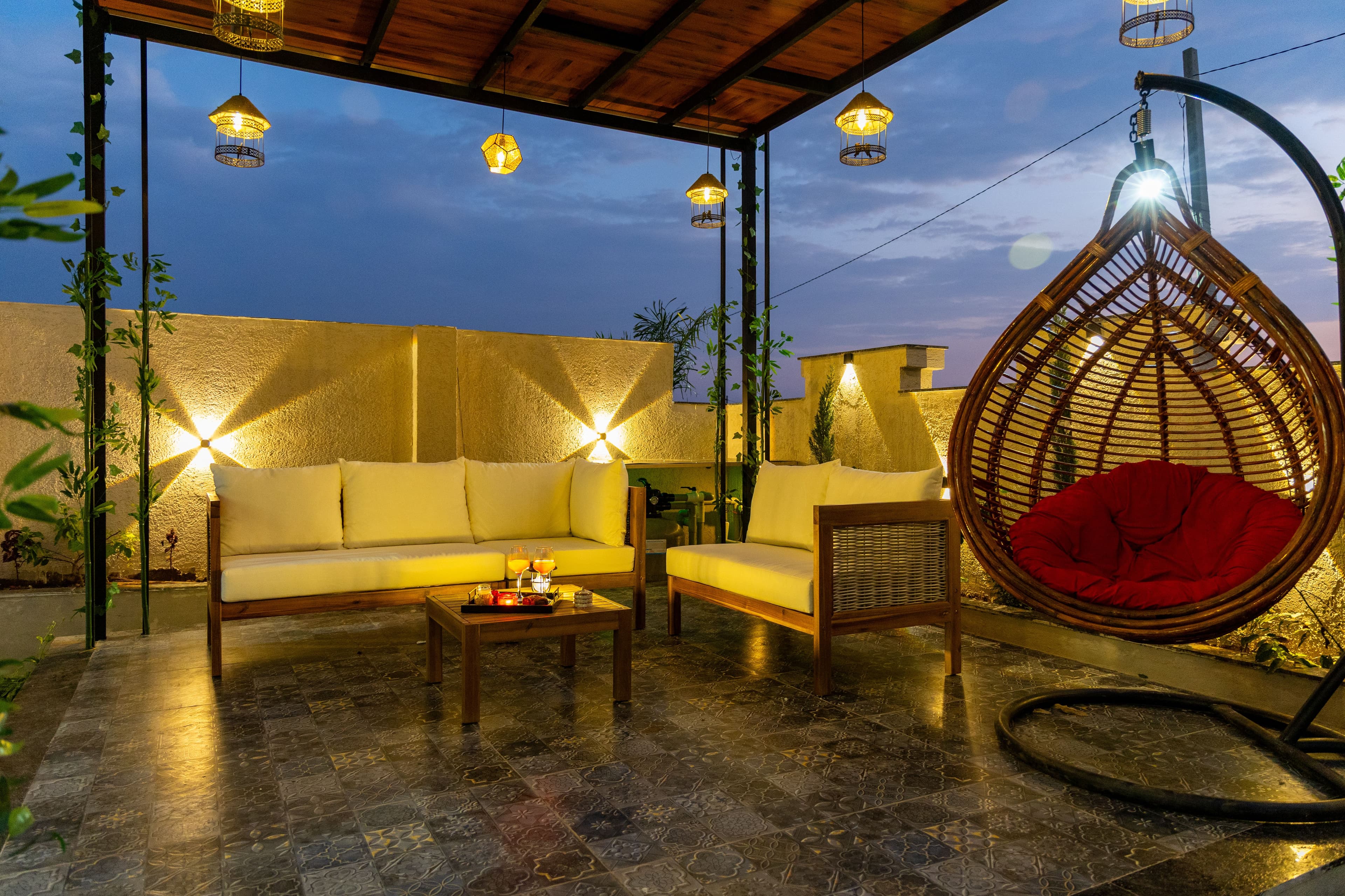 Shreya Blossom Retreat | 8-BHK Retreat With Private Pool, Gazebo, Garden, Bar & Scenic Aravali Views - Image 16