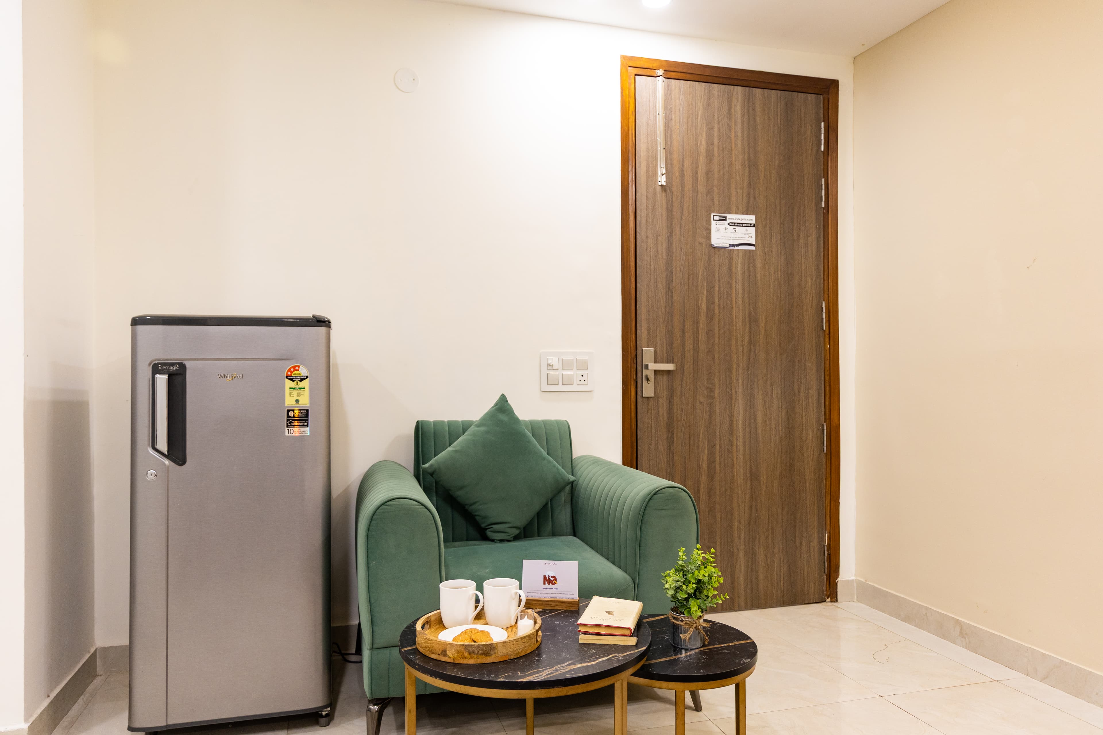 Liv Regalia Serviced Apartments | 1-BHK with a Double Bed, Restro, Gym, Lift & Conference Room | Close to Millennium City Centre (HUDA) - Image 14