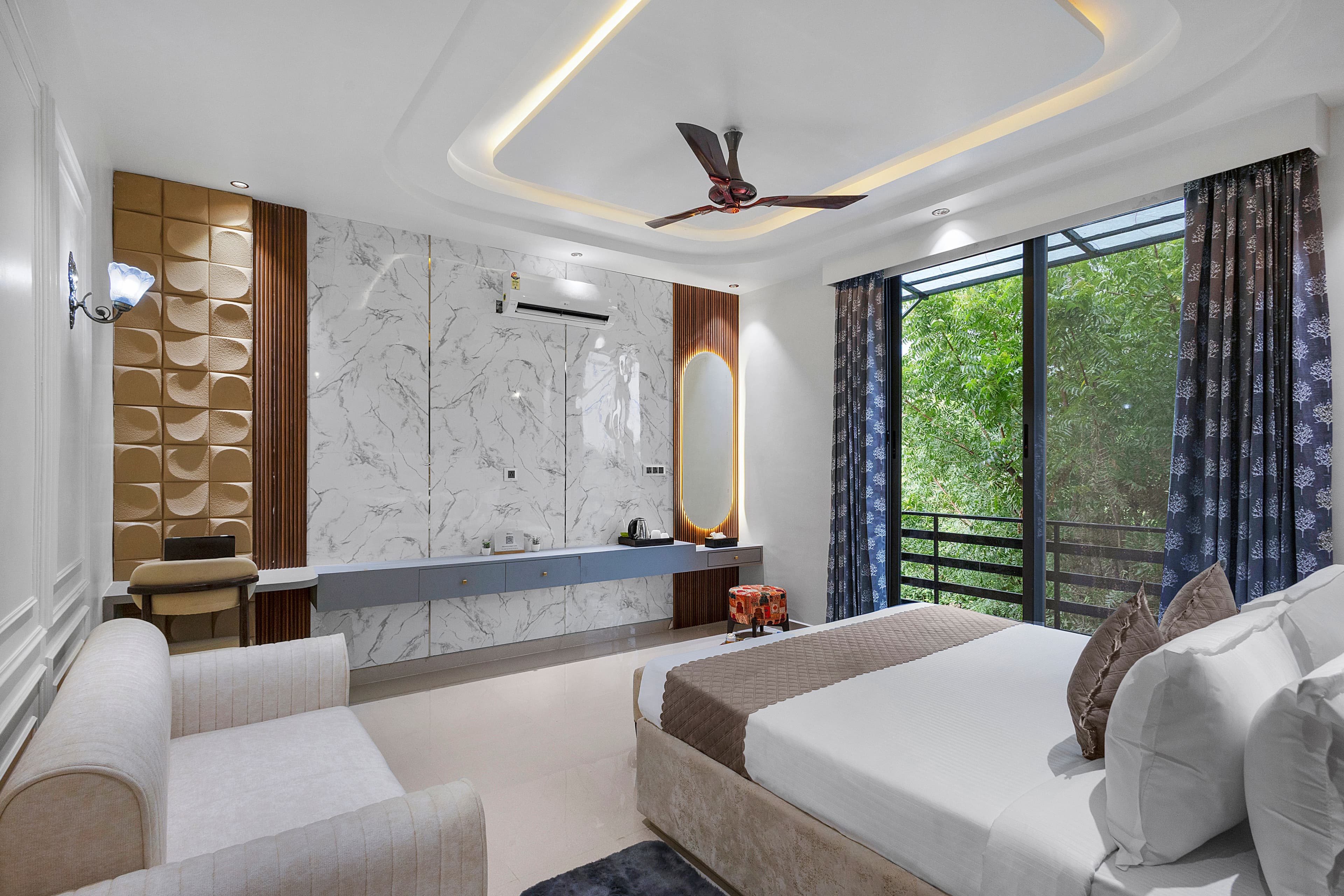 Shreya Blossom Retreat | 8-BHK Retreat With Private Pool, Gazebo, Garden, Bar & Scenic Aravali Views - Image 53