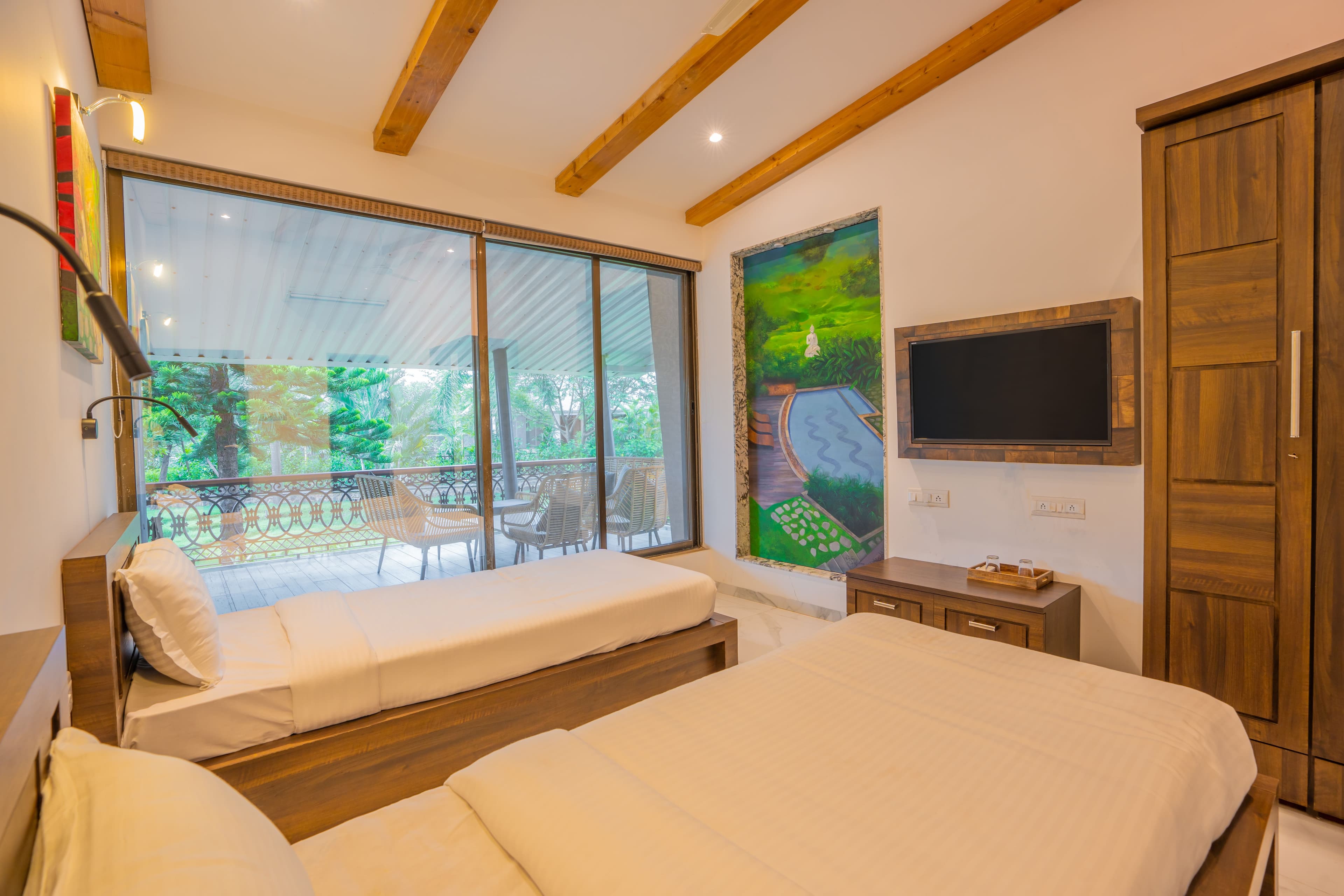 Energise Soul Retreat Vishuddha Villa | Pet-friendly 3-BHK With Garden,  Bonfire Pit & Shared Pool, Spiritual Sanctuary and Restro - Image 48