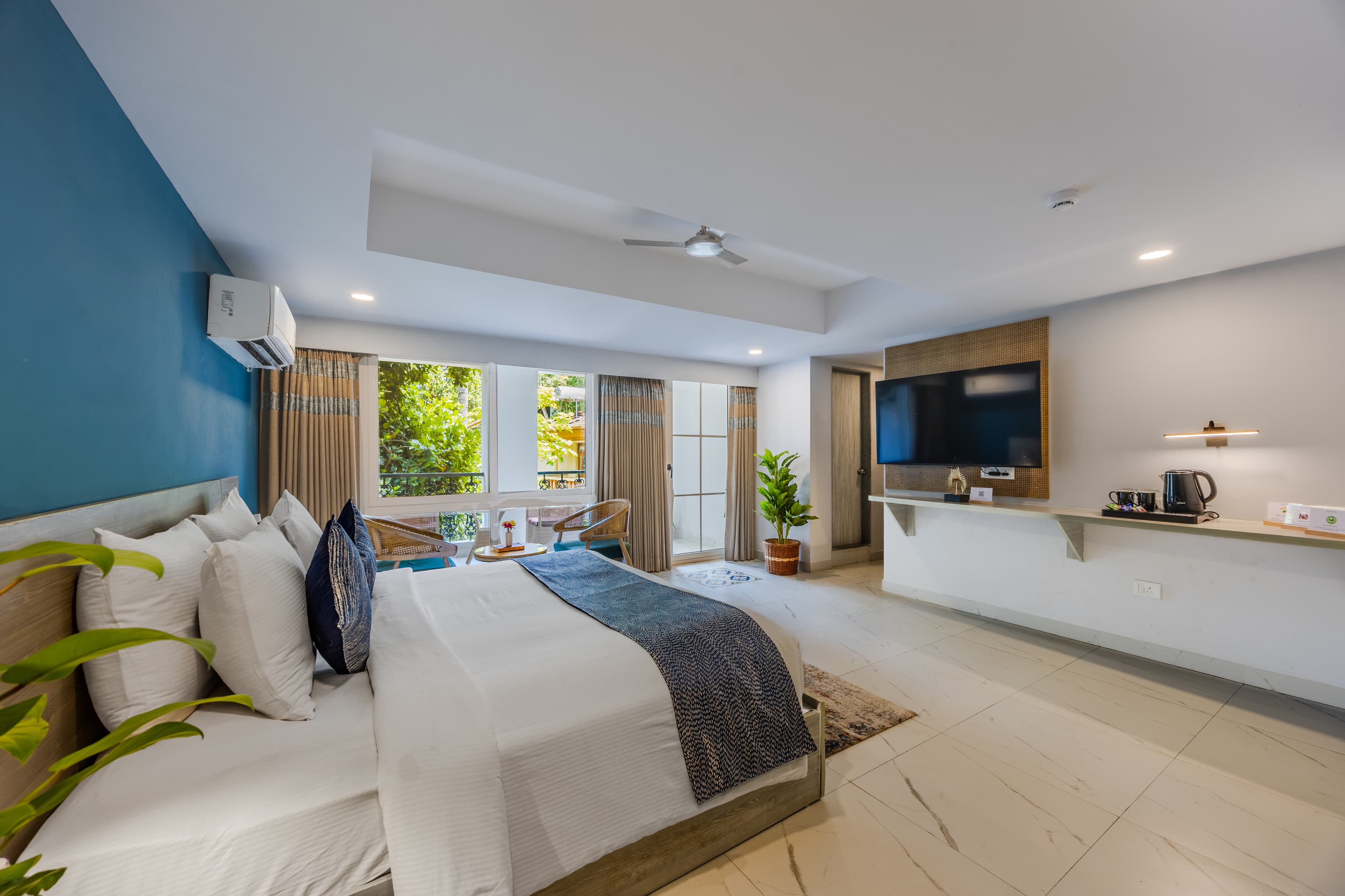 Goan Bliss Premium Room | Aesthetic Suite in a Boutique Resort with Pool, Dining, Library & Serene Tropical Setting - Image 20