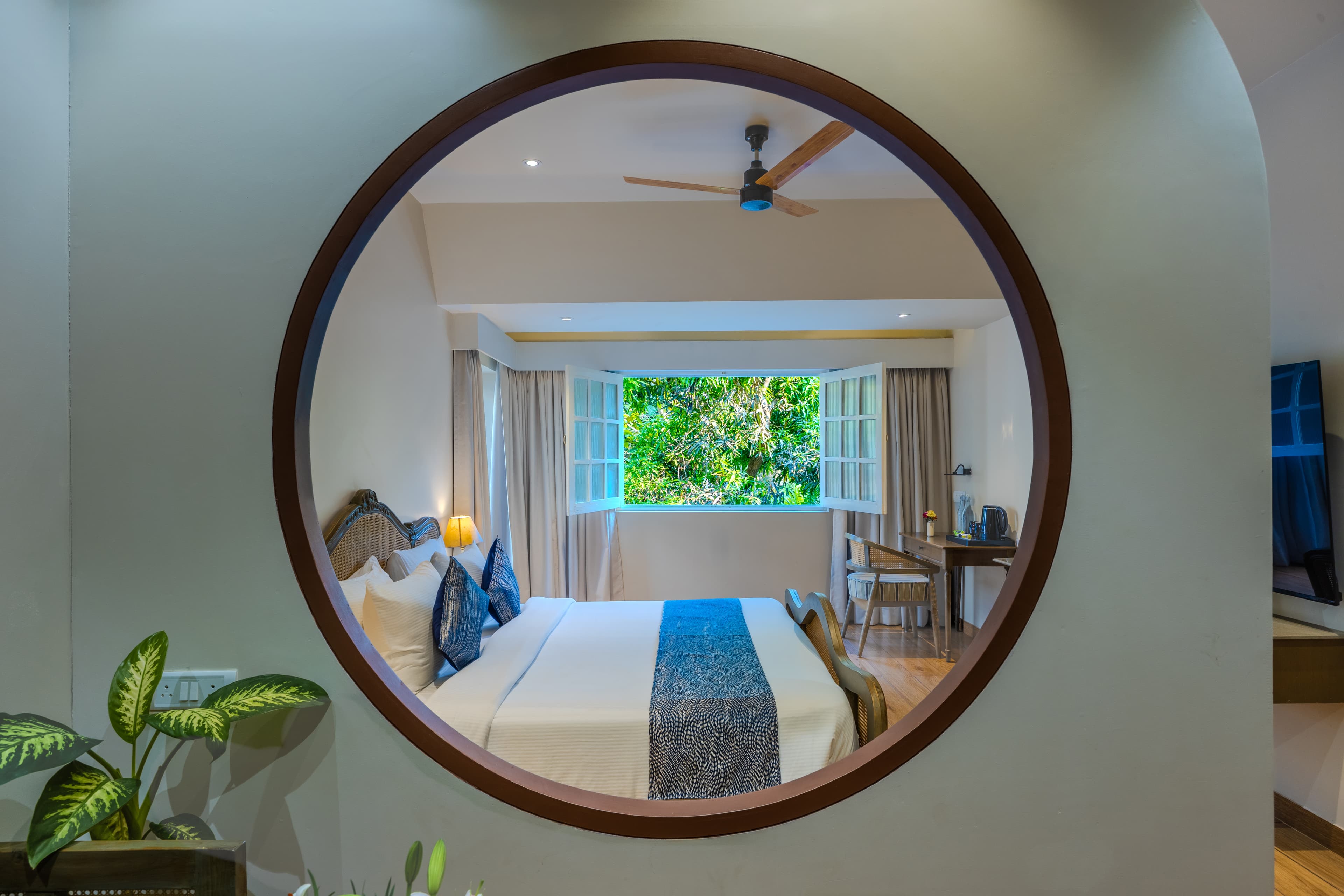Goan Bliss Junior Suite | Spacious Boutique Suite with Living Room, Private Terrace, Shared Pool, Restro, Spa & Library - Image 23