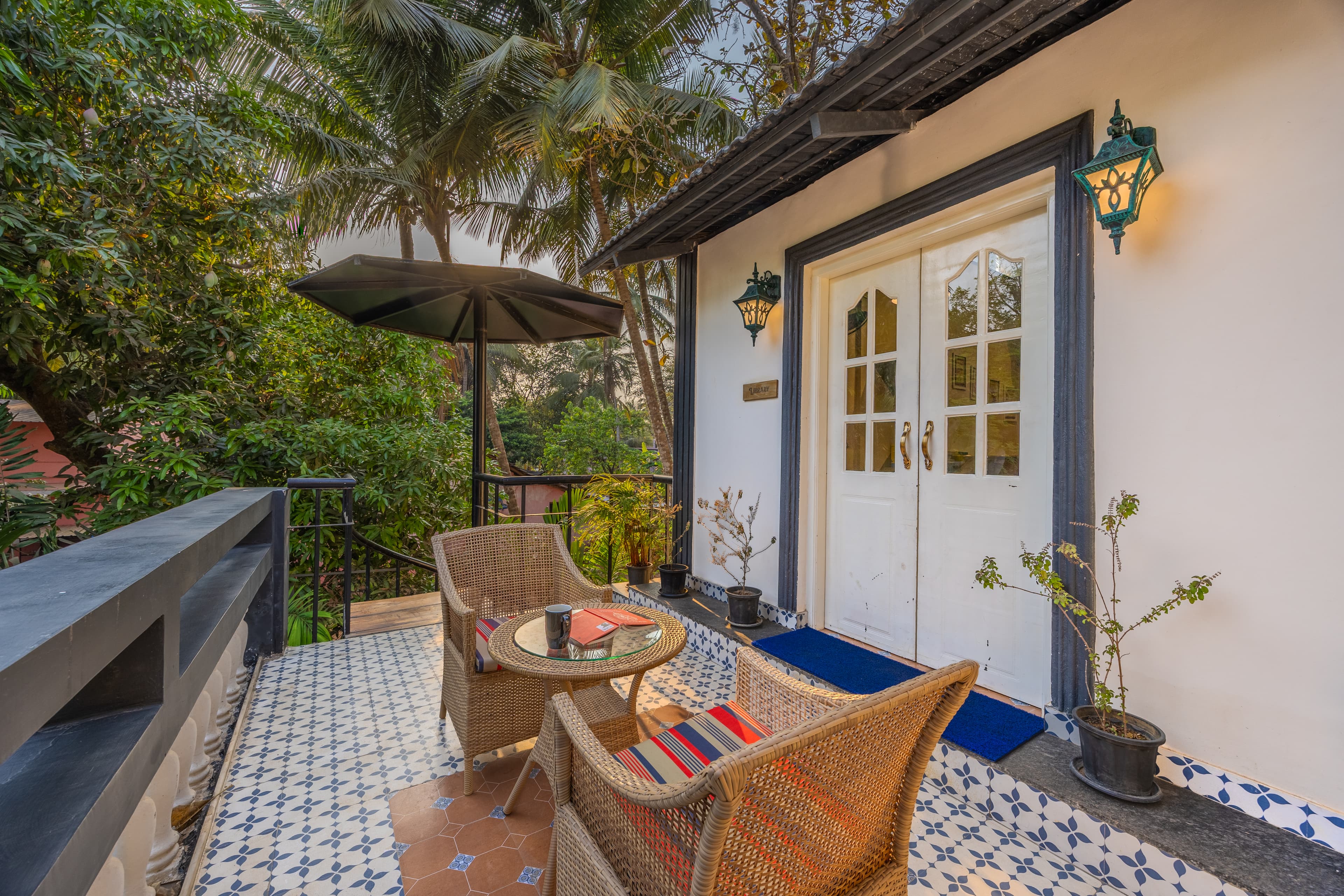 Goan Bliss Junior Suite | Spacious Boutique Suite with Living Room, Private Terrace, Shared Pool, Restro, Spa & Library - Image 11