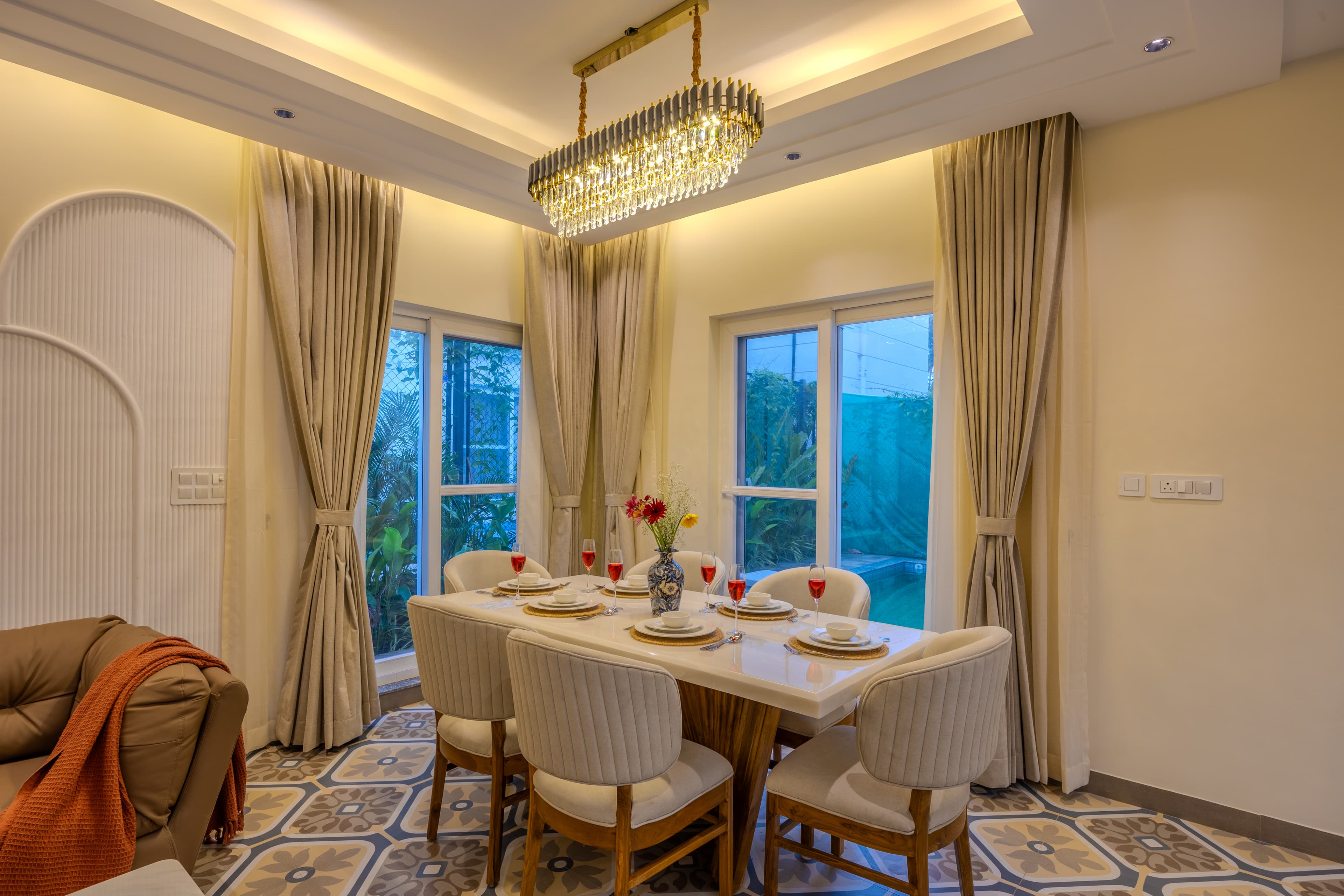 Mistwood Villa | Serene 4 BHK Retreat with Private Pool, Terrace Lounge, Elegant Living Spaces & Outdoor Seating - Image 21