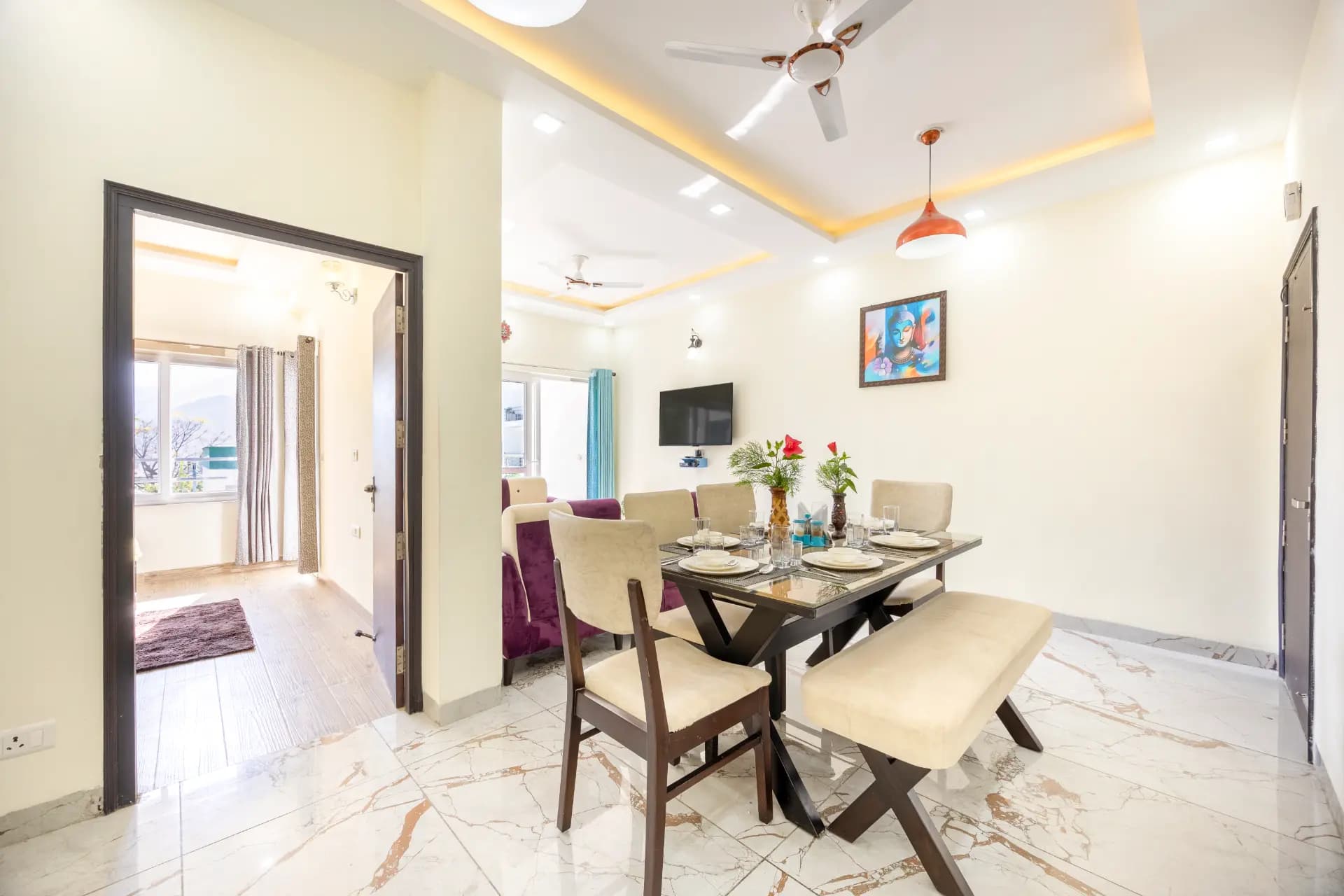 Kingdom Heartz | Elegant Pet-friendly 2-BHK Apartment With Balcony, Common Pool, Common Garden & Restaurant  - Image 20