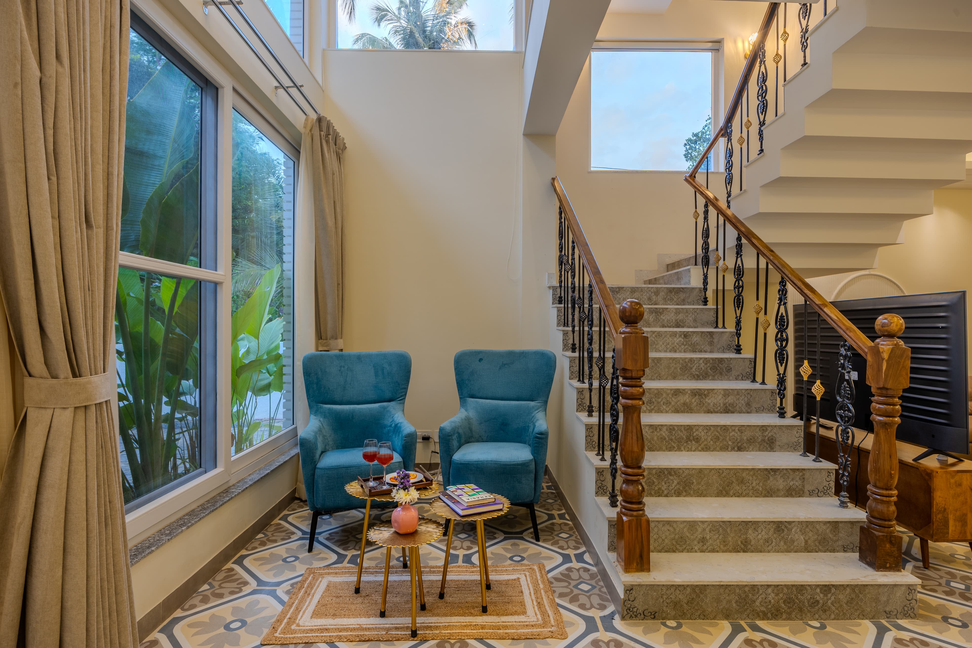 Mistwood Villa | Serene 4 BHK Retreat with Private Pool, Terrace Lounge, Elegant Living Spaces & Outdoor Seating - Image 6