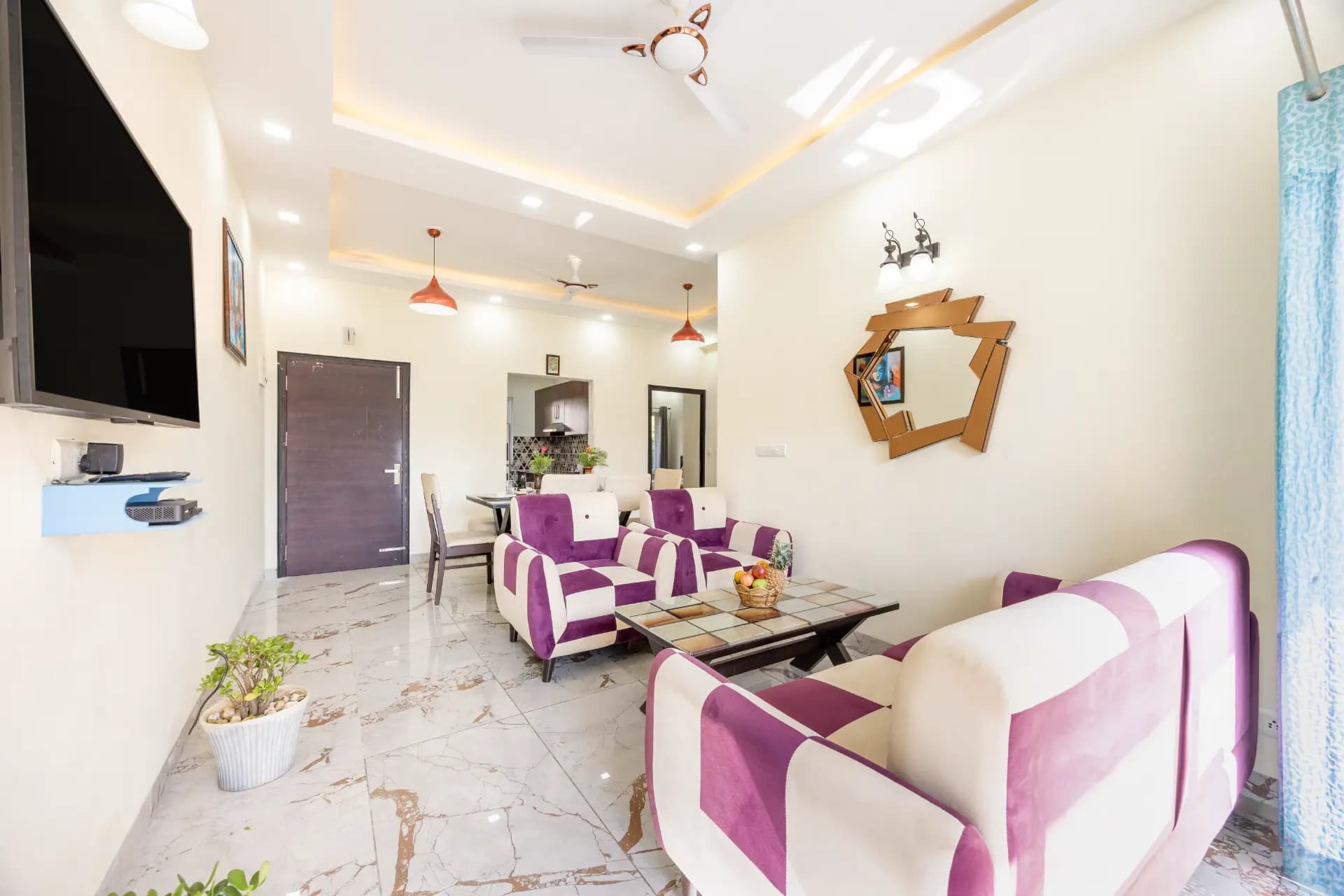 Kingdom Heartz | Elegant Pet-friendly 2-BHK Apartment With Balcony, Common Pool, Common Garden & Restaurant  - Image 16
