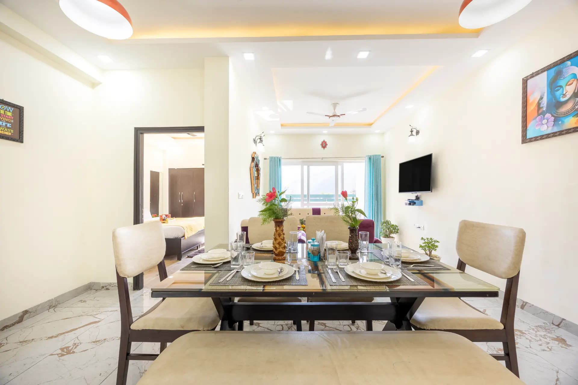 Kingdom Heartz | Elegant Pet-friendly 2-BHK Apartment With Balcony, Common Pool, Common Garden & Restaurant  - Image 19