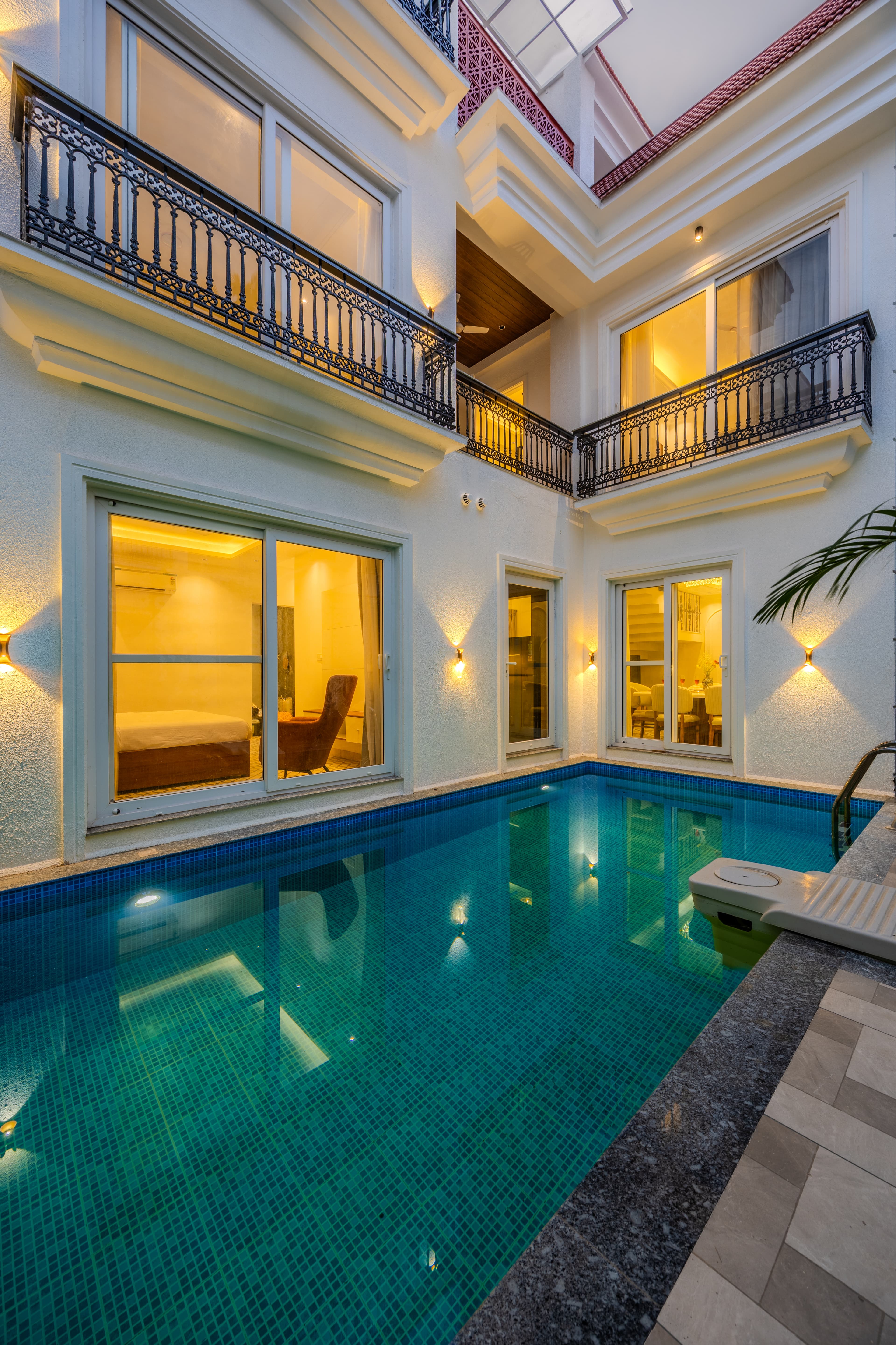 Mistwood Villa | Serene 4 BHK Retreat with Private Pool, Terrace Lounge, Elegant Living Spaces & Outdoor Seating - Image 26
