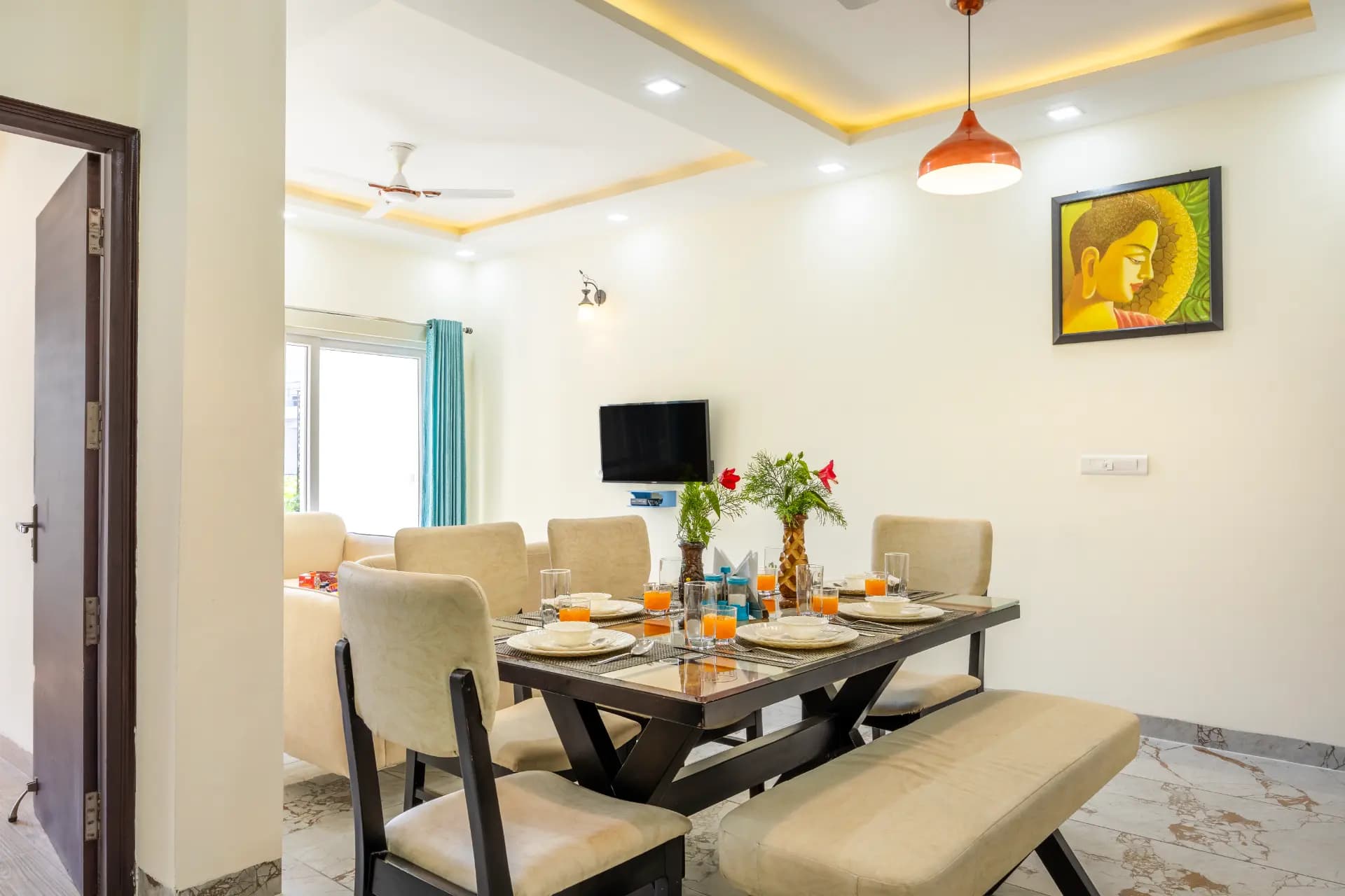 Kingdom Heartz | Elegant Pet-friendly 2-BHK Apartment With Balcony, Common Pool, Common Garden & Restaurant  - Image 21