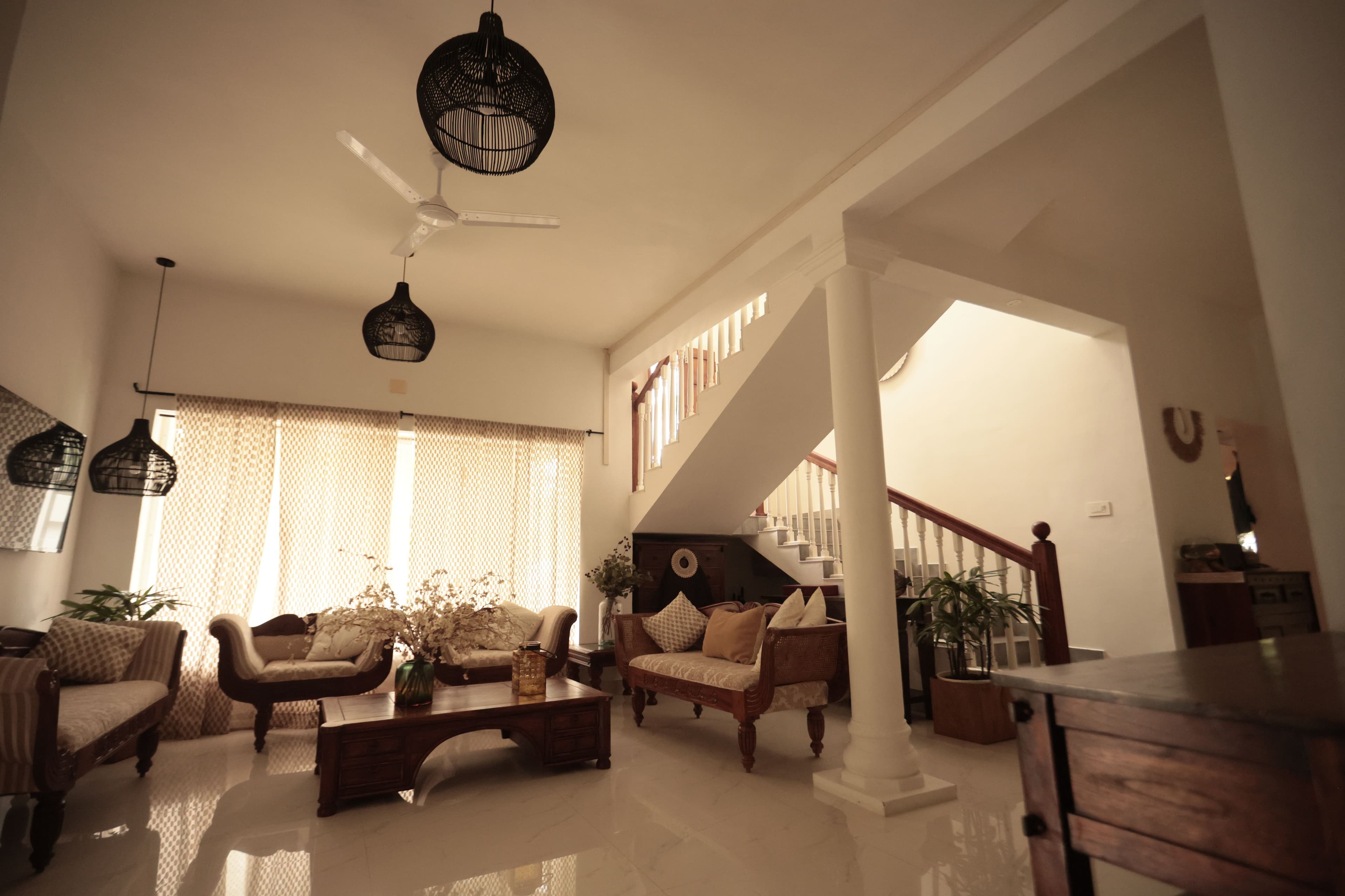 Palliath House |3-BHK With, Living Lounge, Patio, Shared Lawn and 3 Natural Ponds | Near Andhakaranazhi Beach - Image 10