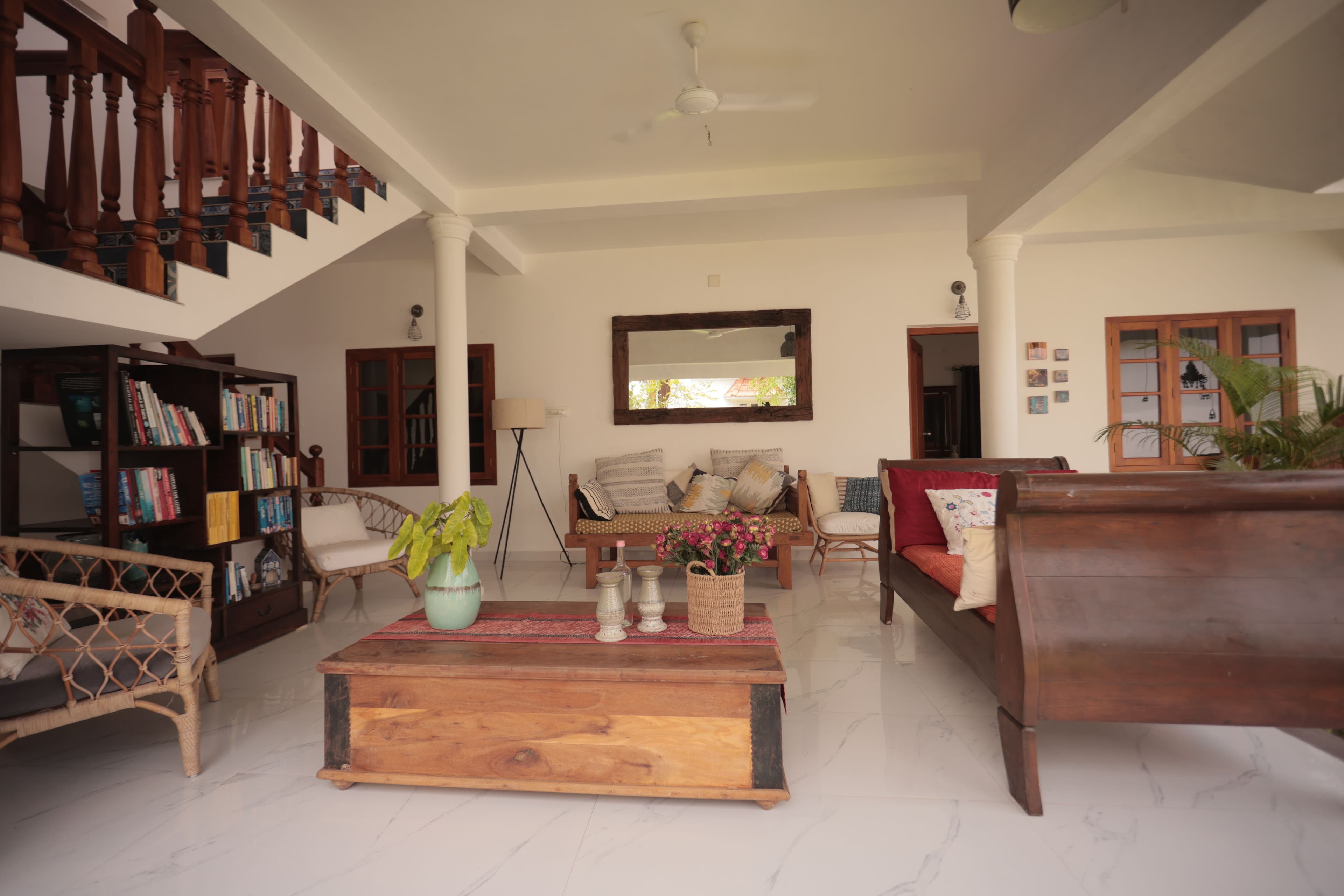 Palliath House |3-BHK With, Living Lounge, Patio, Shared Lawn and 3 Natural Ponds | Near Andhakaranazhi Beach - Image 28