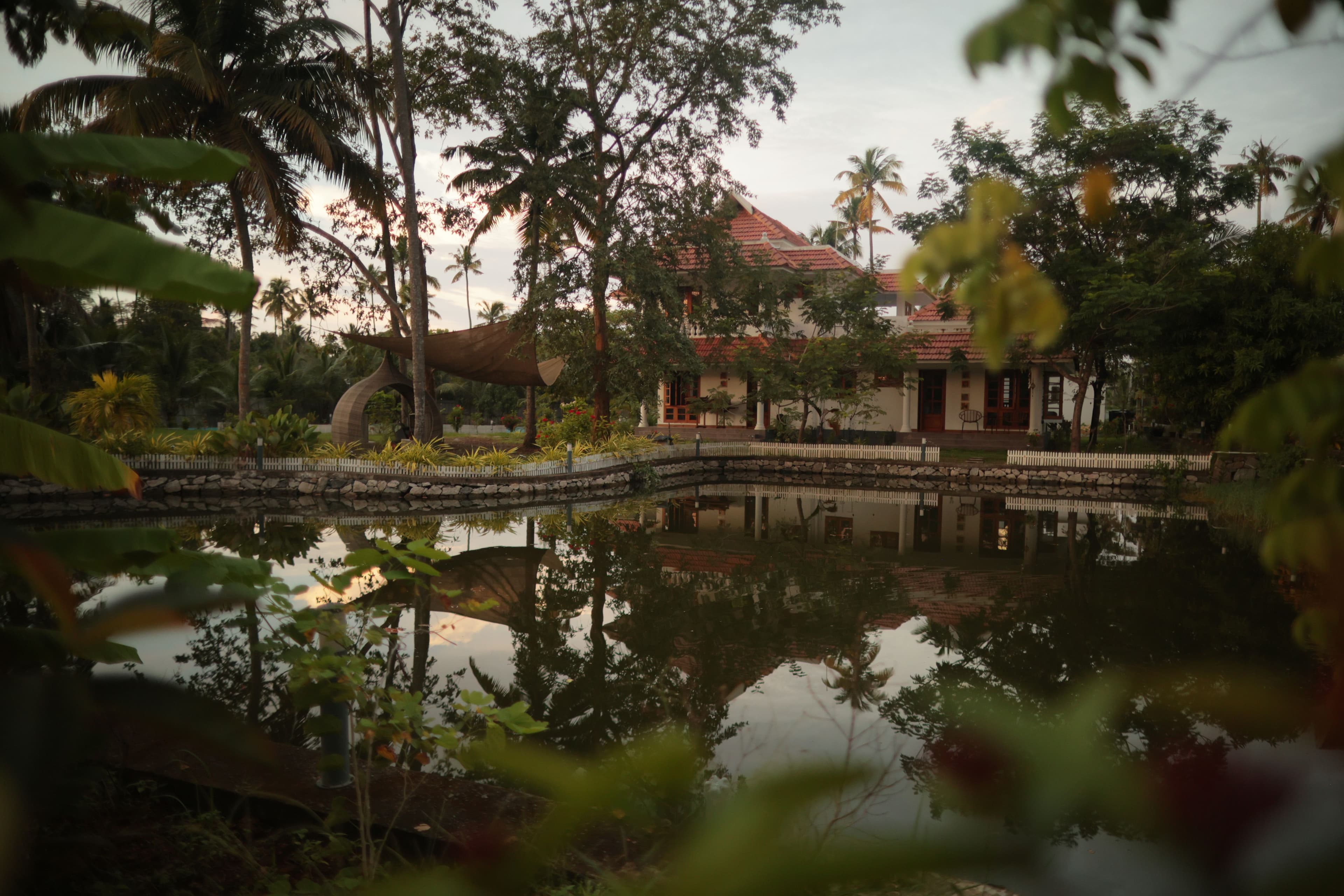Palliath House |3-BHK With, Living Lounge, Patio, Shared Lawn and 3 Natural Ponds | Near Andhakaranazhi Beach - Image 21