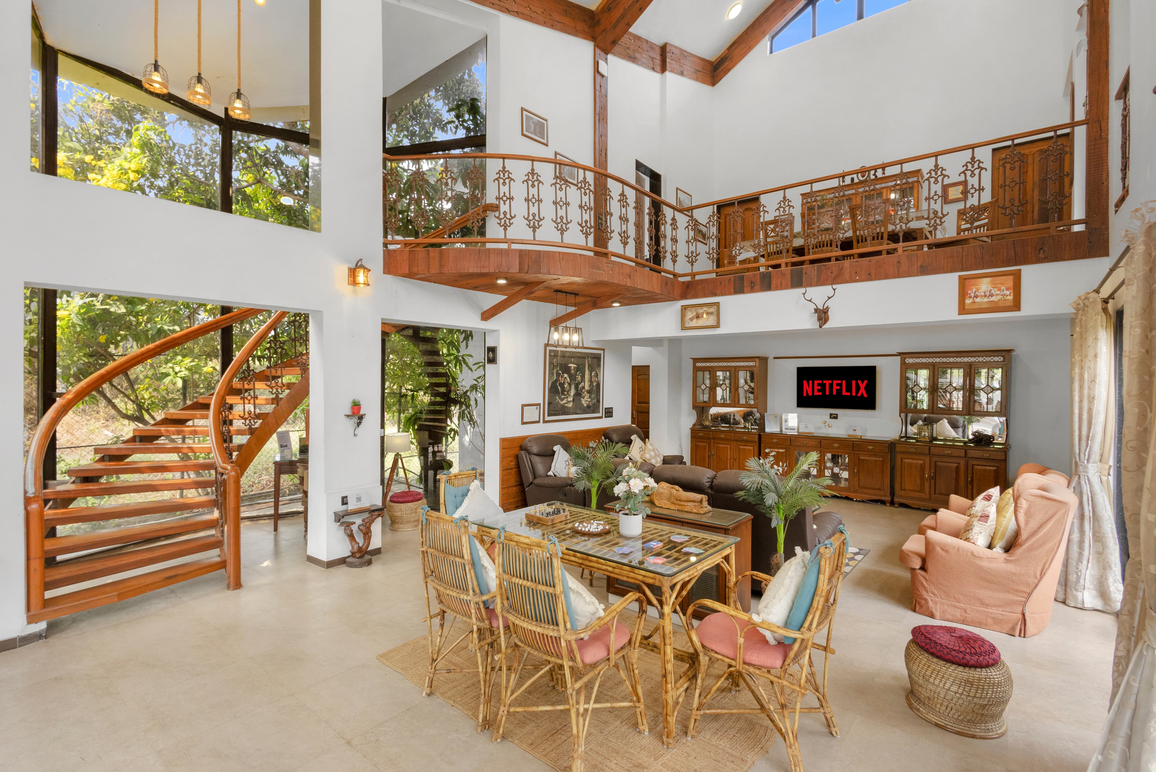Valdivian Villa | 3-BHK with Verandah, Temple and Machan - Image 2