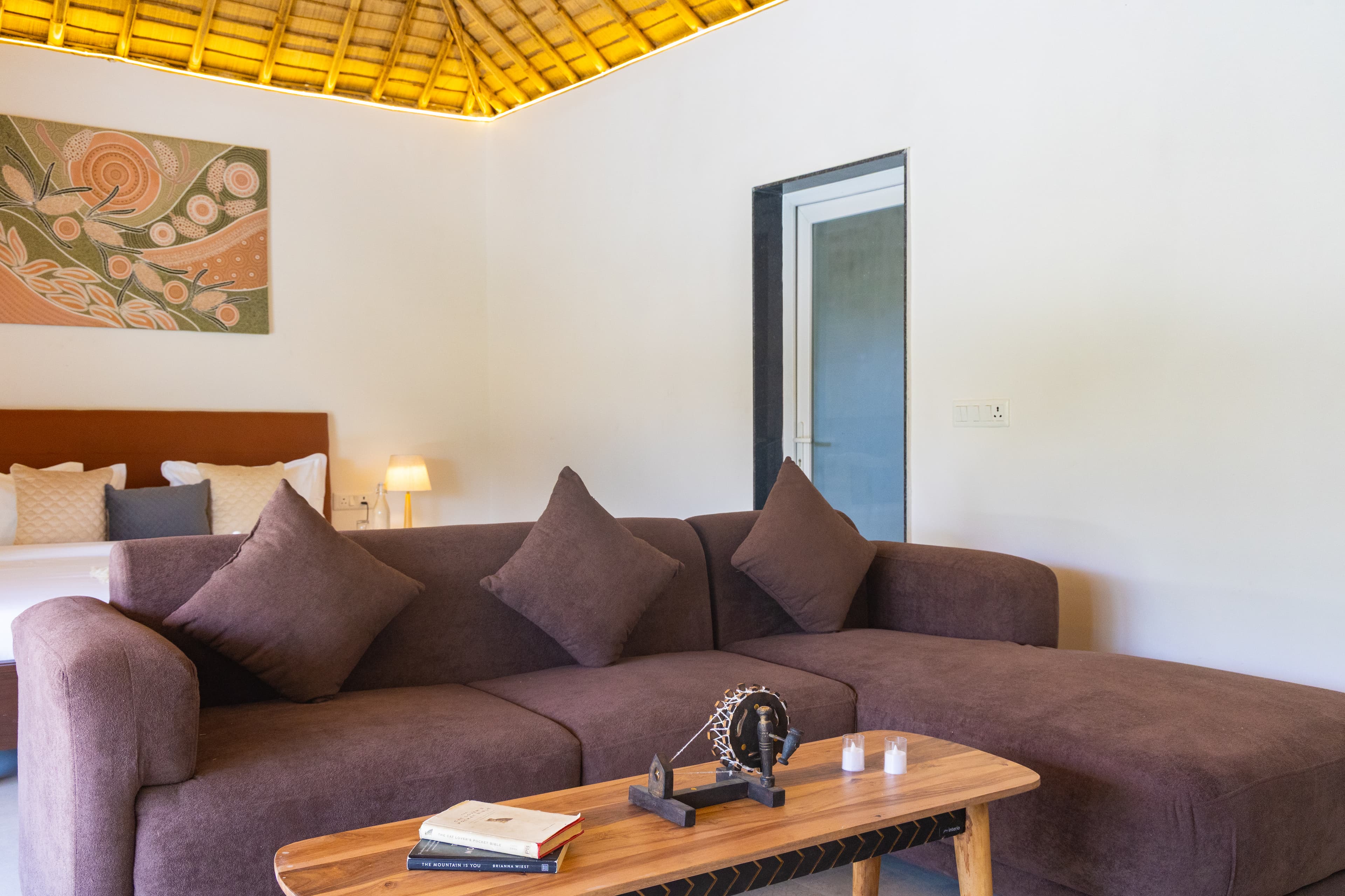 Kimaya Kove | Hut-Style Cottage with Open-Air Shower, Shared Pool, Restaurant, and Garden in Boutique Resort - Image 7
