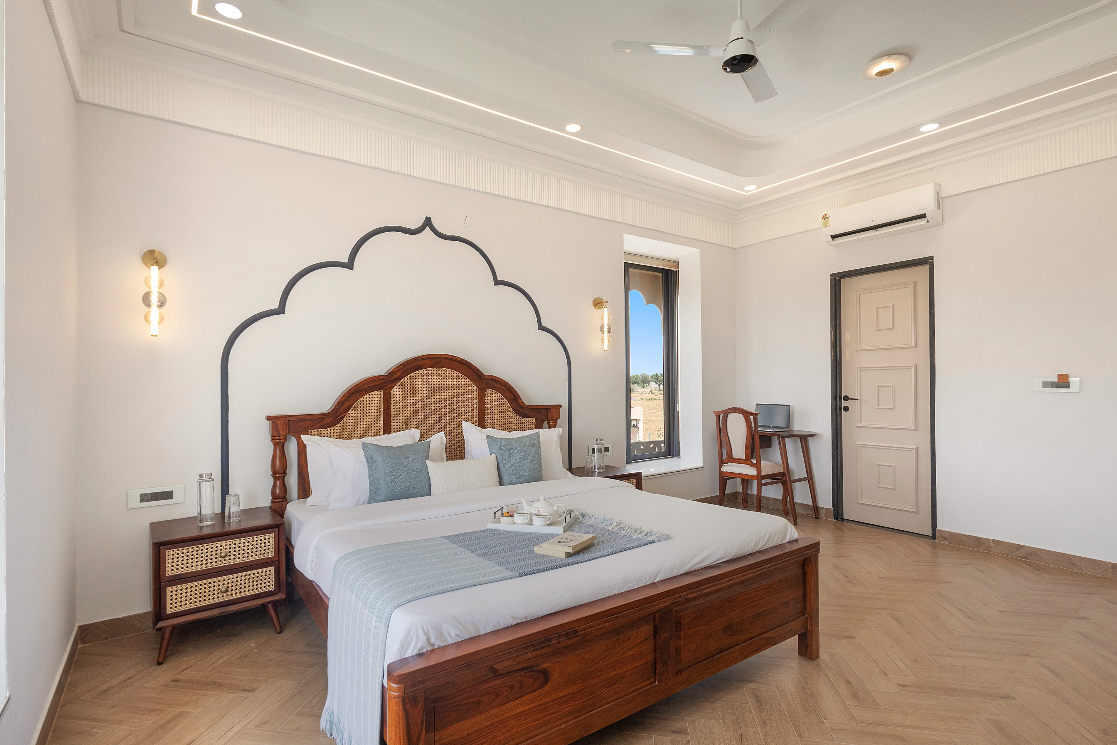 Nirvana Farms |  Heritage-Style 5-BHK Farmhouse with Private Pool, Lounge Area and Garden - Image 30