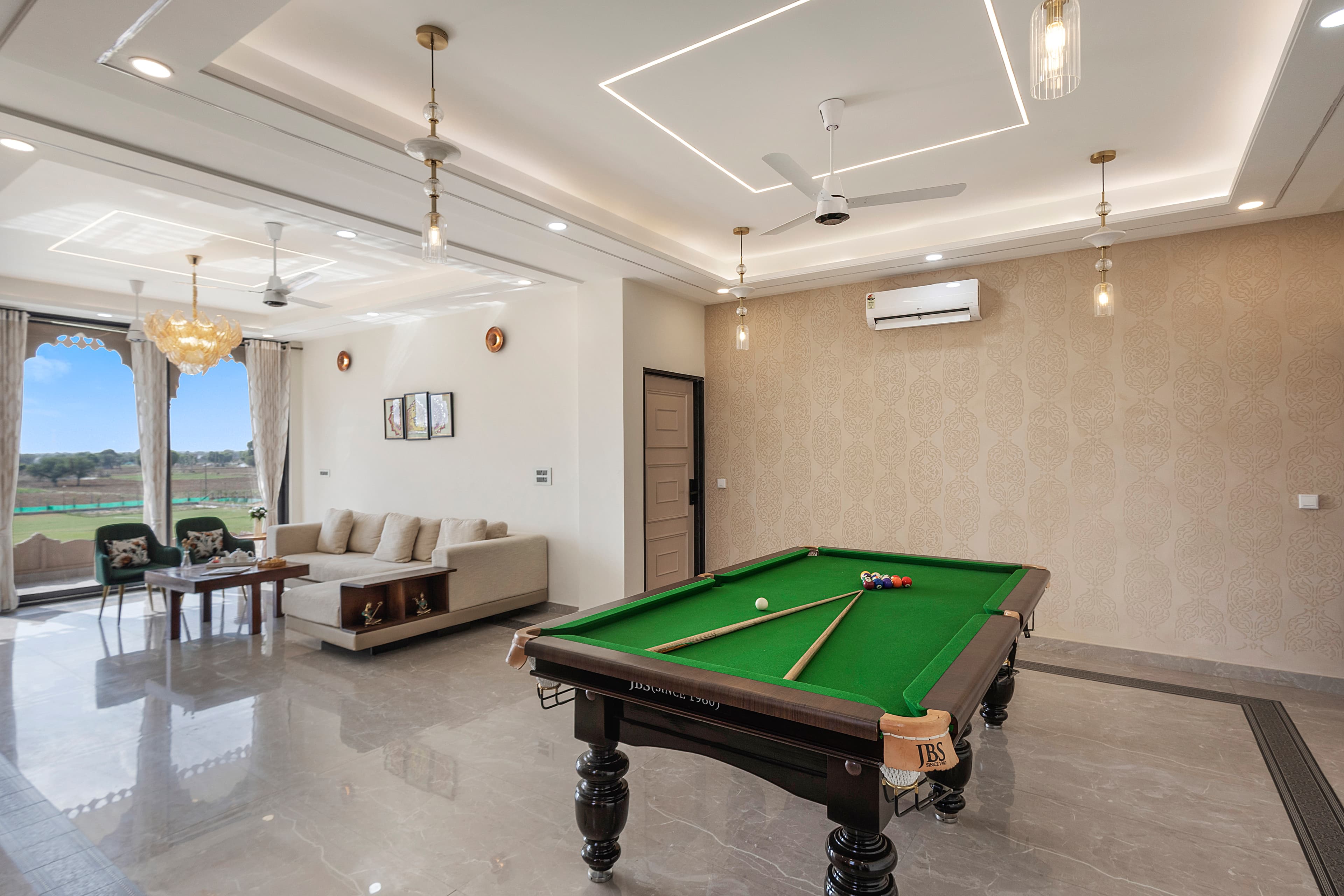 Nirvana Farms |  Heritage-Style 5-BHK Farmhouse with Private Pool, Lounge Area and Garden - Image 7
