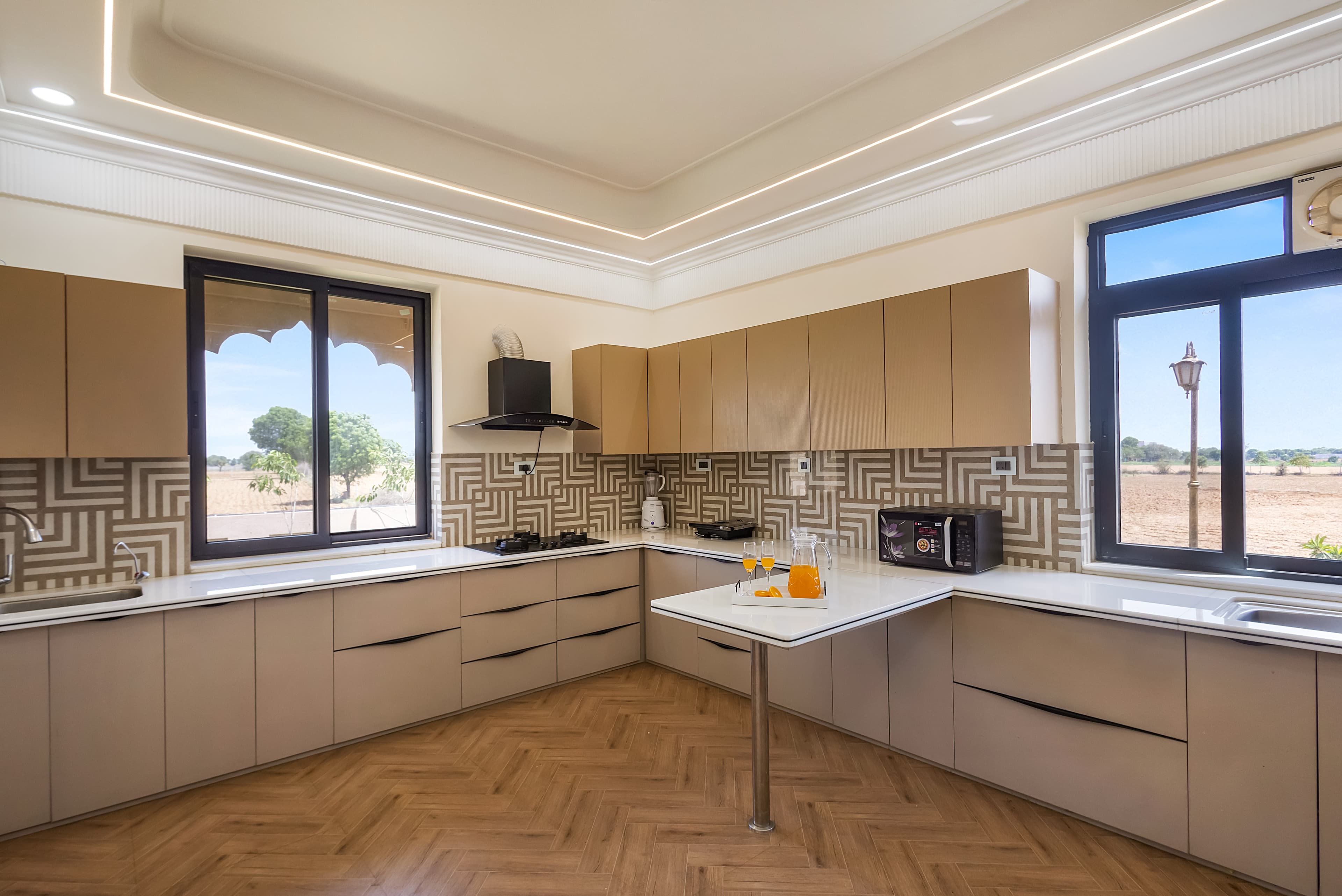 Nirvana Farms |  Heritage-Style 5-BHK Farmhouse with Private Pool, Lounge Area and Garden - Image 10