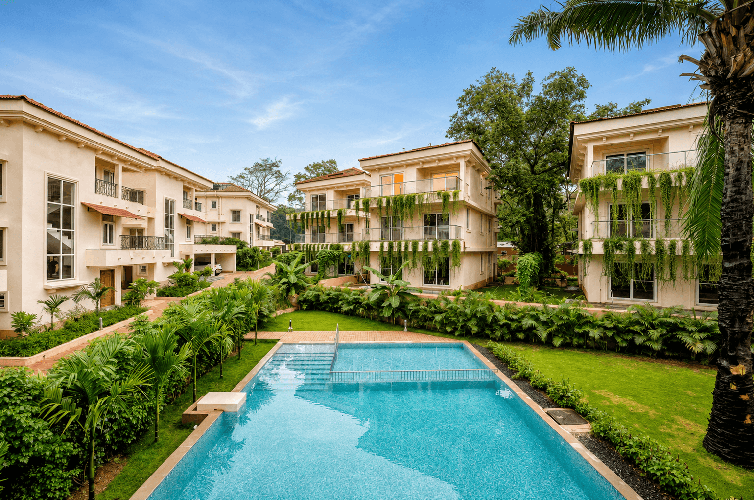 Cavalo Marinho | 3-BHK Boho Retreat with Private Pool & Club House - Image 1