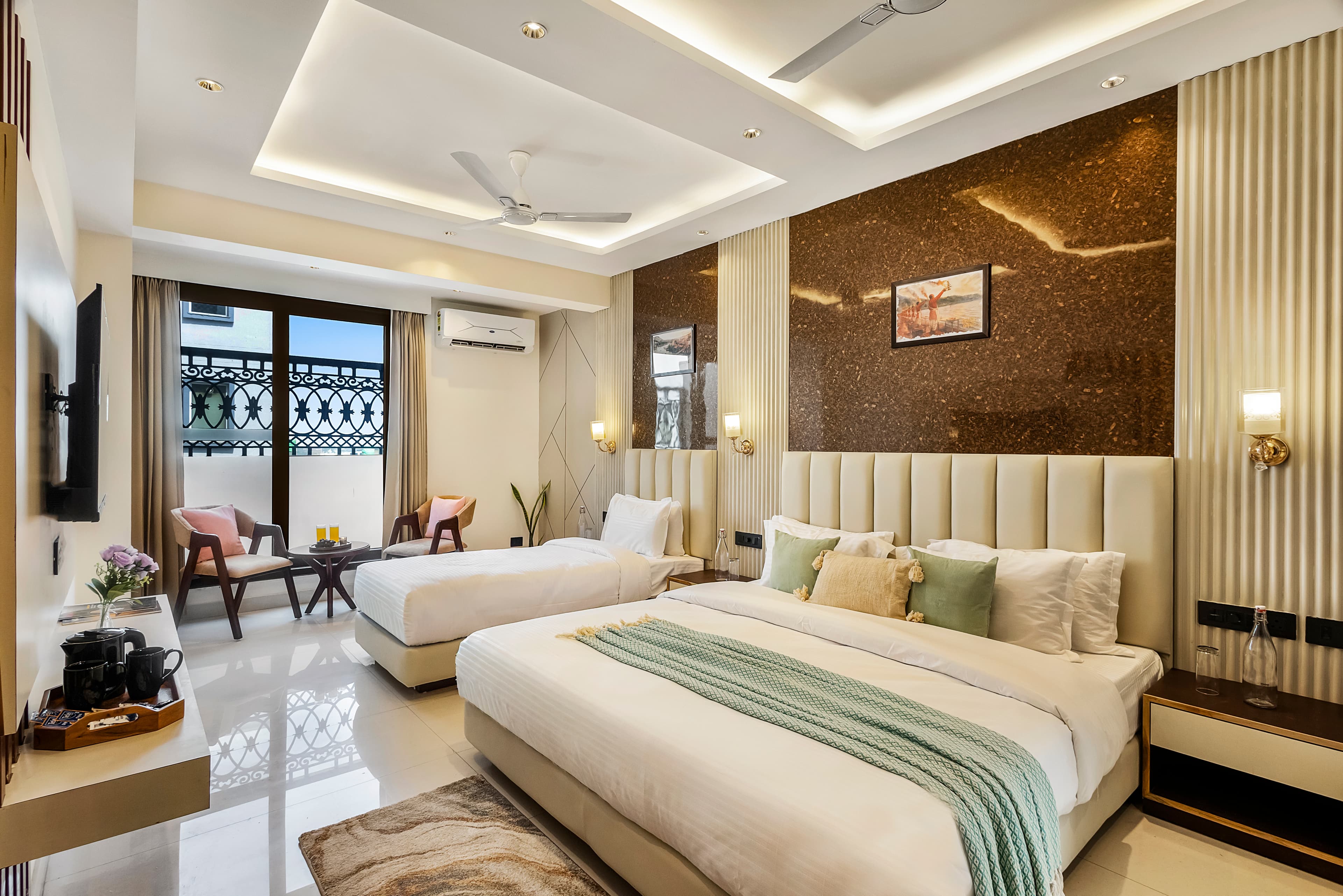 Anandam In The Himalayas Violet | Triple Sharing Suite With Restaurant, Lift & Lounge | Near Triveni Ghat - Image 9