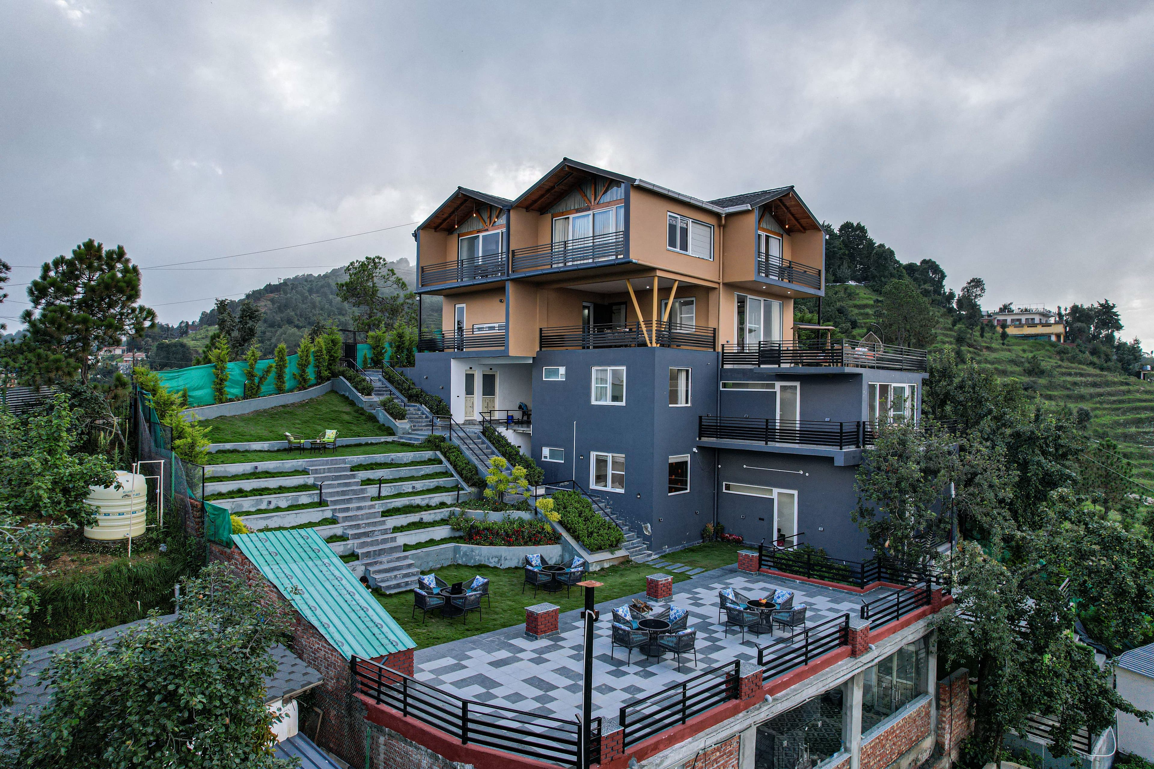 Trio’s Top | Pet-friendly 2-BHK with Attic, Shared Sit-out Area, Stepped Garden & Hill Views - Image 5