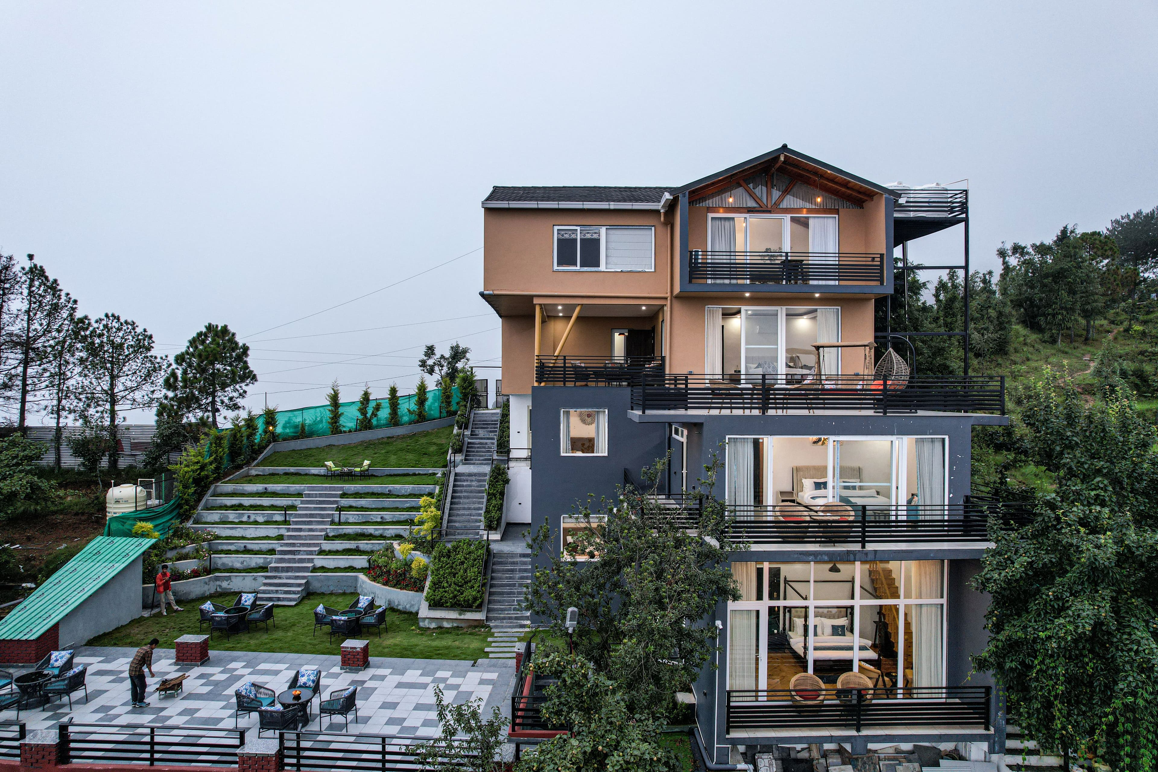Trio’s Top | Pet-friendly 2-BHK with Attic, Shared Sit-out Area, Stepped Garden & Hill Views - Image 27