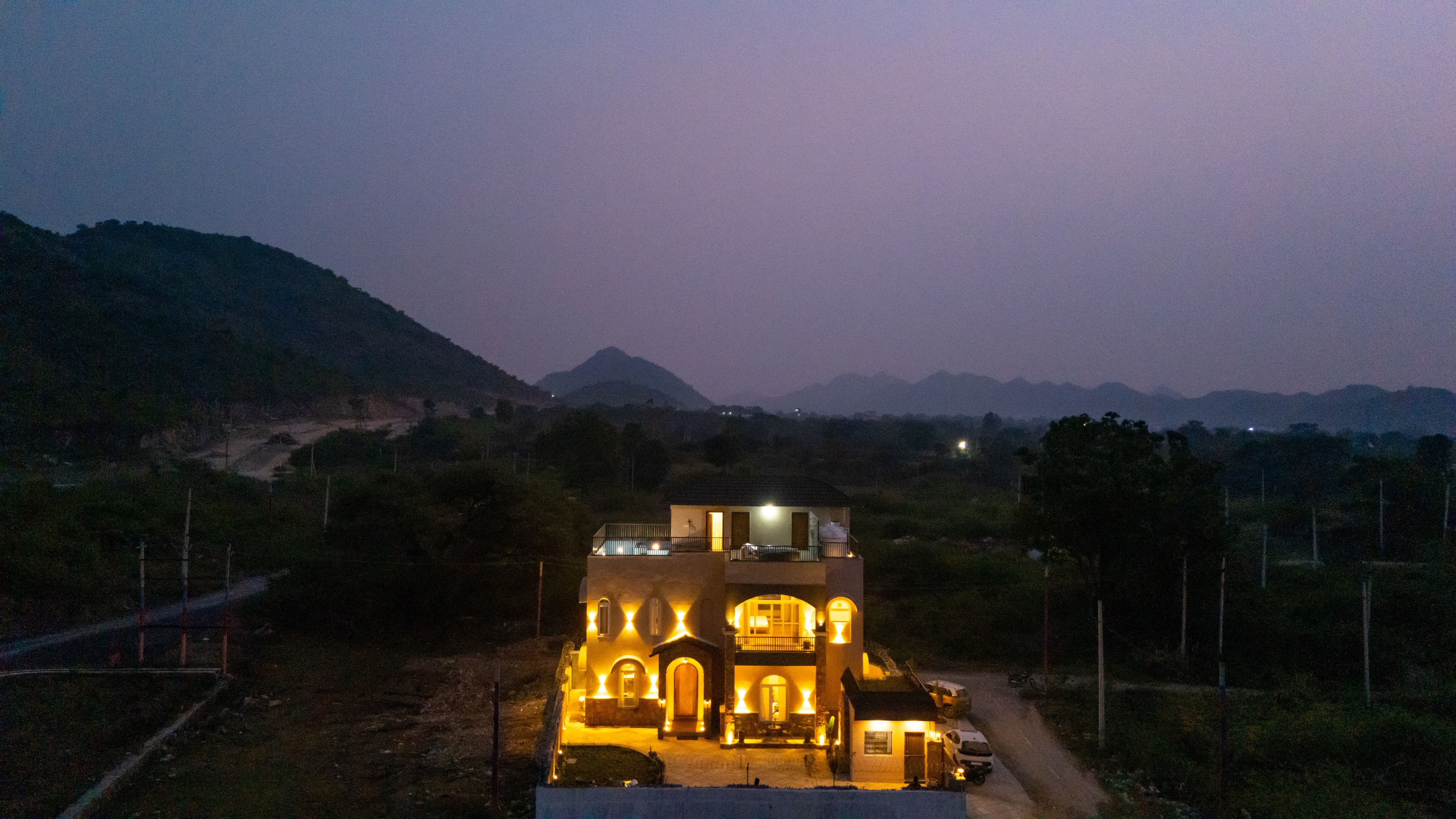 Vaikunth Villa | 3-BHK Getaway with Rooftop Pool, Sit-out Area, Jacuzzi, Scenic Lake & Hill Views - Image 48