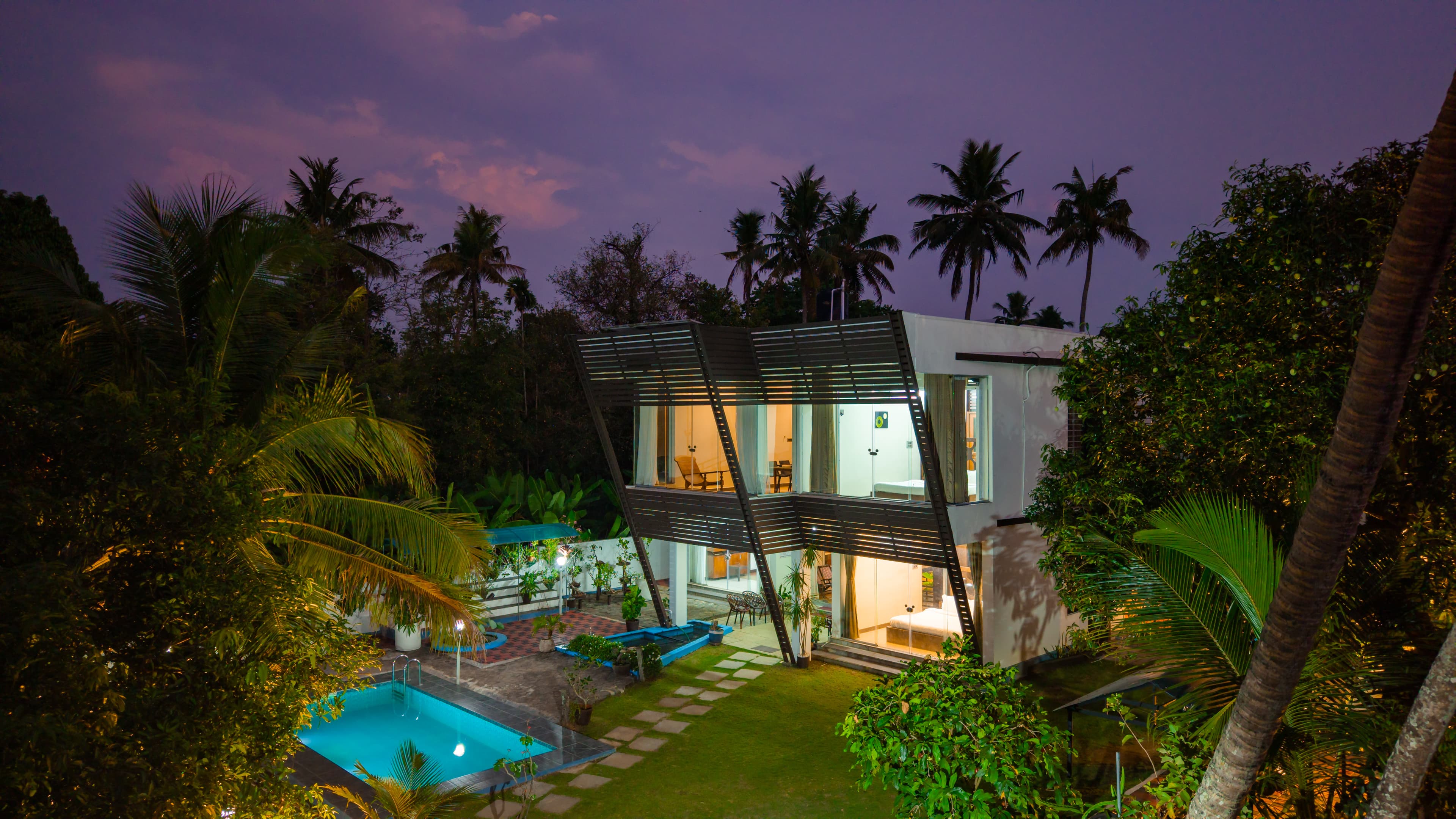 Glass River Retreat | 4-BHK Riverside Getaway with Private Pool, Lakeside Sit-Out & Lounge Area Near Aluva Railway & Metro Station - Image 47