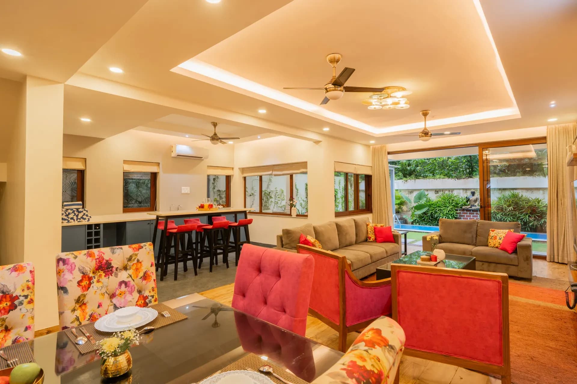 Villa Anasa | 4-BHK | Pvt Pool | Garden | Outdoor Sitting Area - Image 14