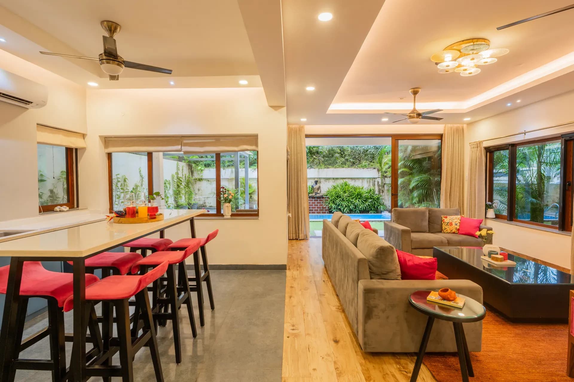 Villa Anasa | 4-BHK | Pvt Pool | Garden | Outdoor Sitting Area - Image 22
