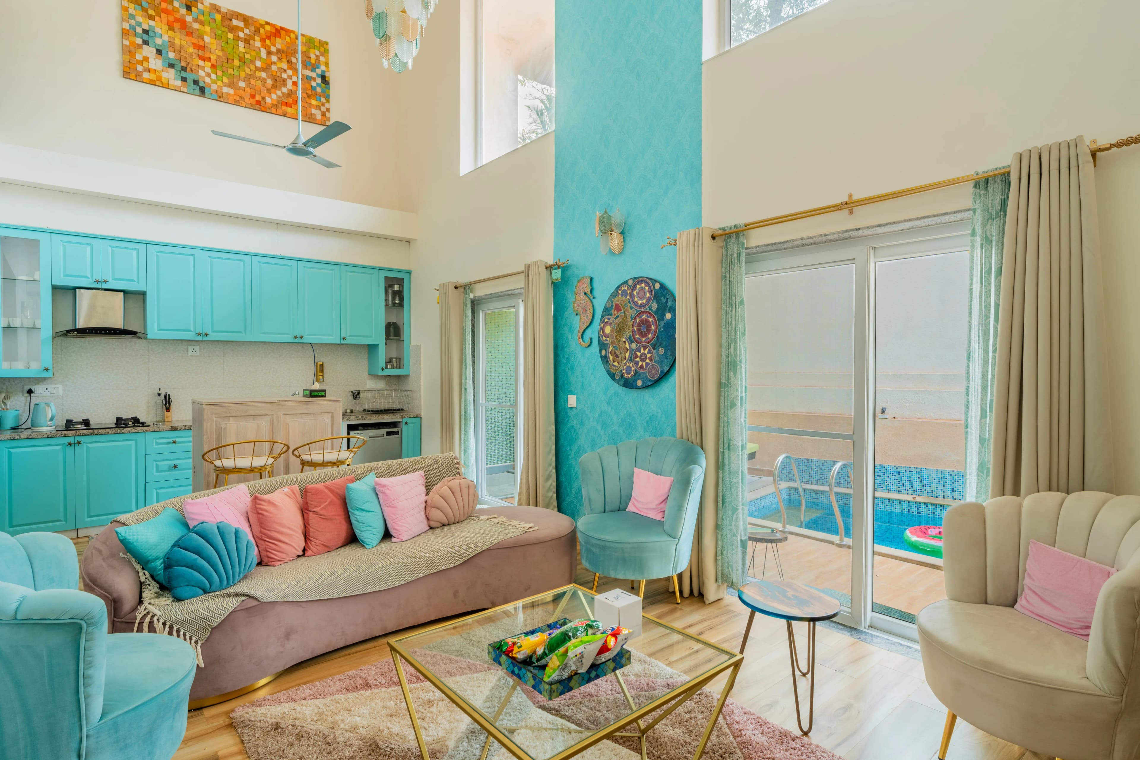 Cavalo Marinho | 3-BHK Boho Retreat with Private Pool & Club House - Image 28
