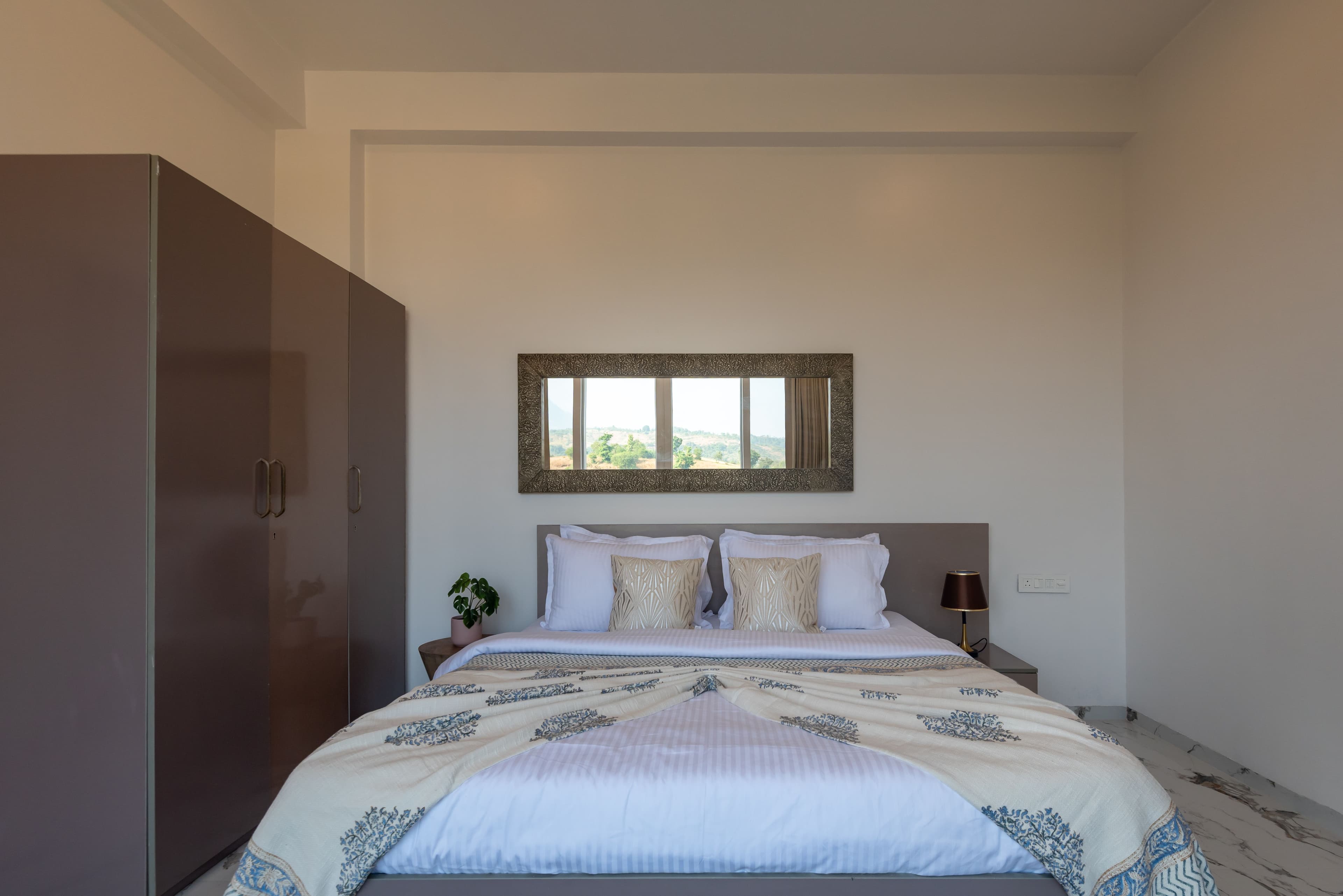 White House |  3-BHK Villa With panoramic Hill Views, Glass Room, Outdoor Pool & Dam nearby - Image 28