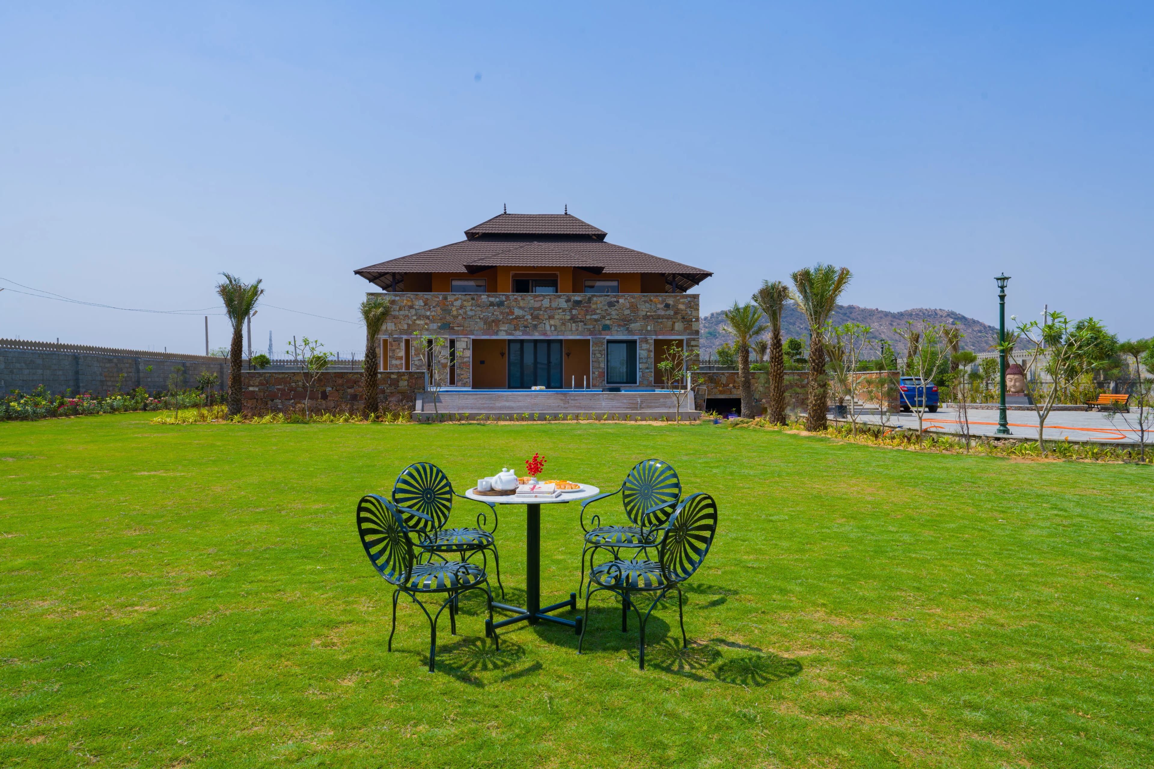 The Kanota Retreat | 4-BHK Villa Near Kanota Dam With Private Pool & Stunning Hill Views - Image 3